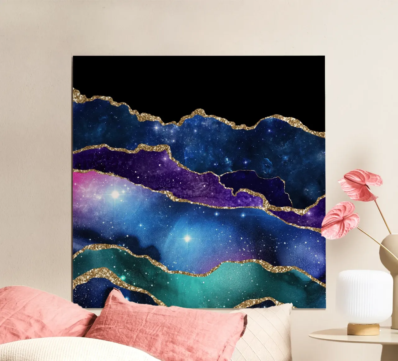 Starry Agate Texture 02 poster by Gemstone Textures