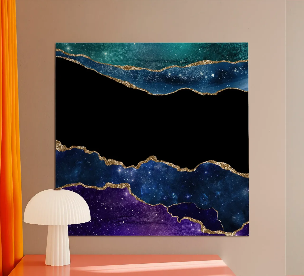 Starry Agate Texture 03 poster by Gemstone Textures