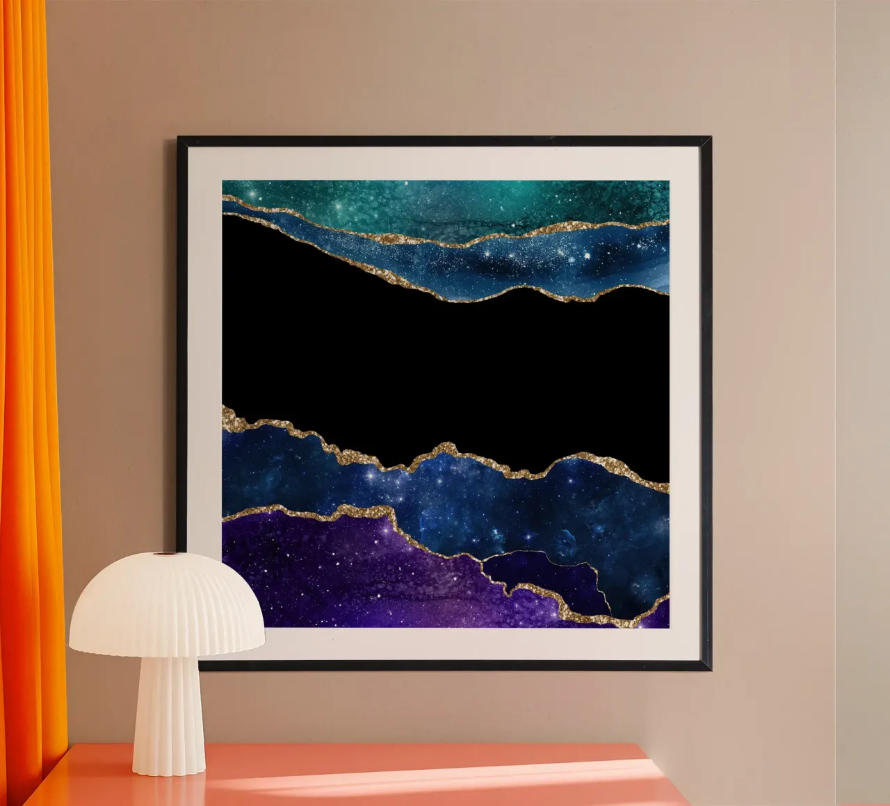 Starry Agate Texture 03 poster by Gemstone Textures