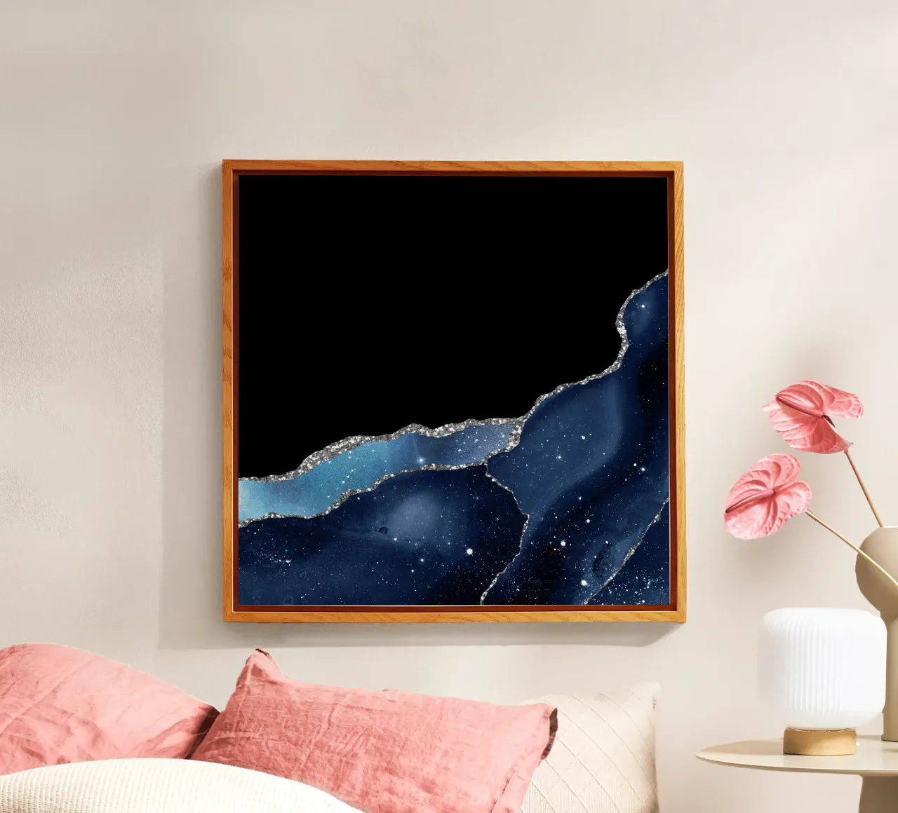Starry Agate Texture 04 acrylic glass by Gemstone Textures