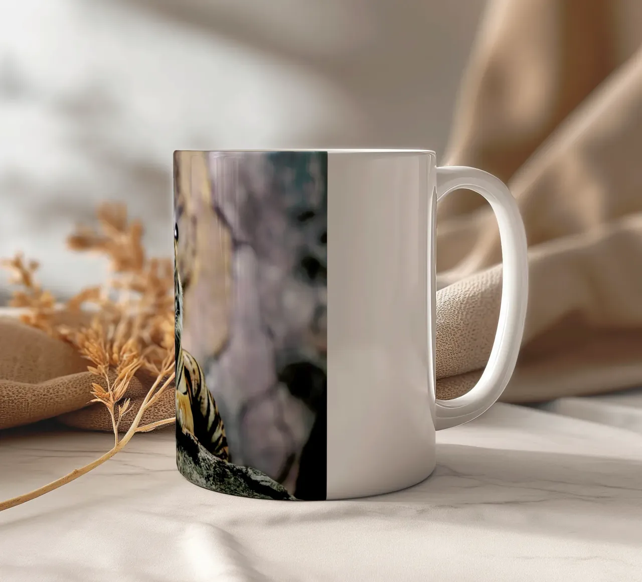 Resting Tiger tazza in ceramica da Natural Kingdom