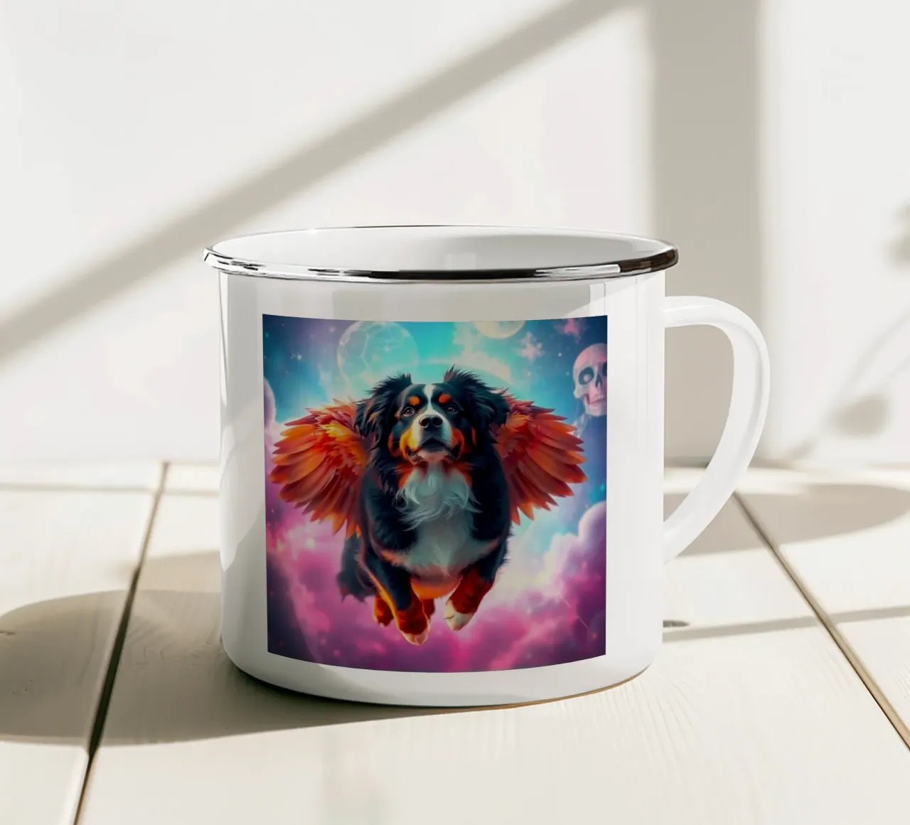 Un angelo del cielo #18 tazza in smalto da Yumis.Beargang.and.Me