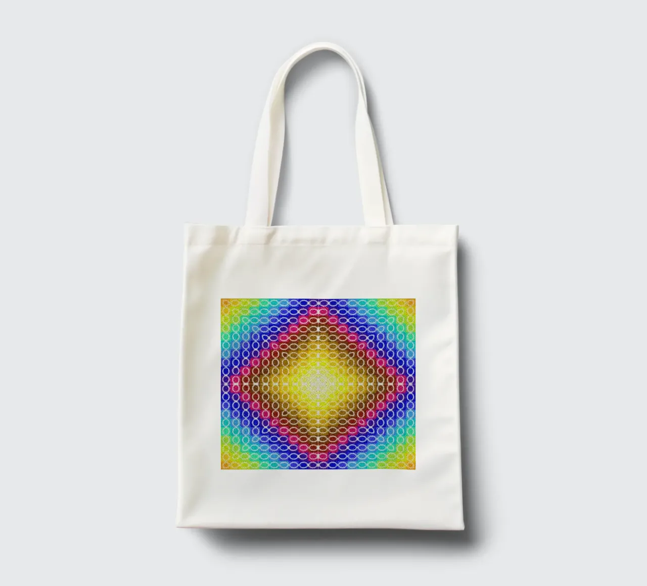 MOSAIK kaleidoscope in rainbow colours tote bag by Gürsel Yesil Digital Art