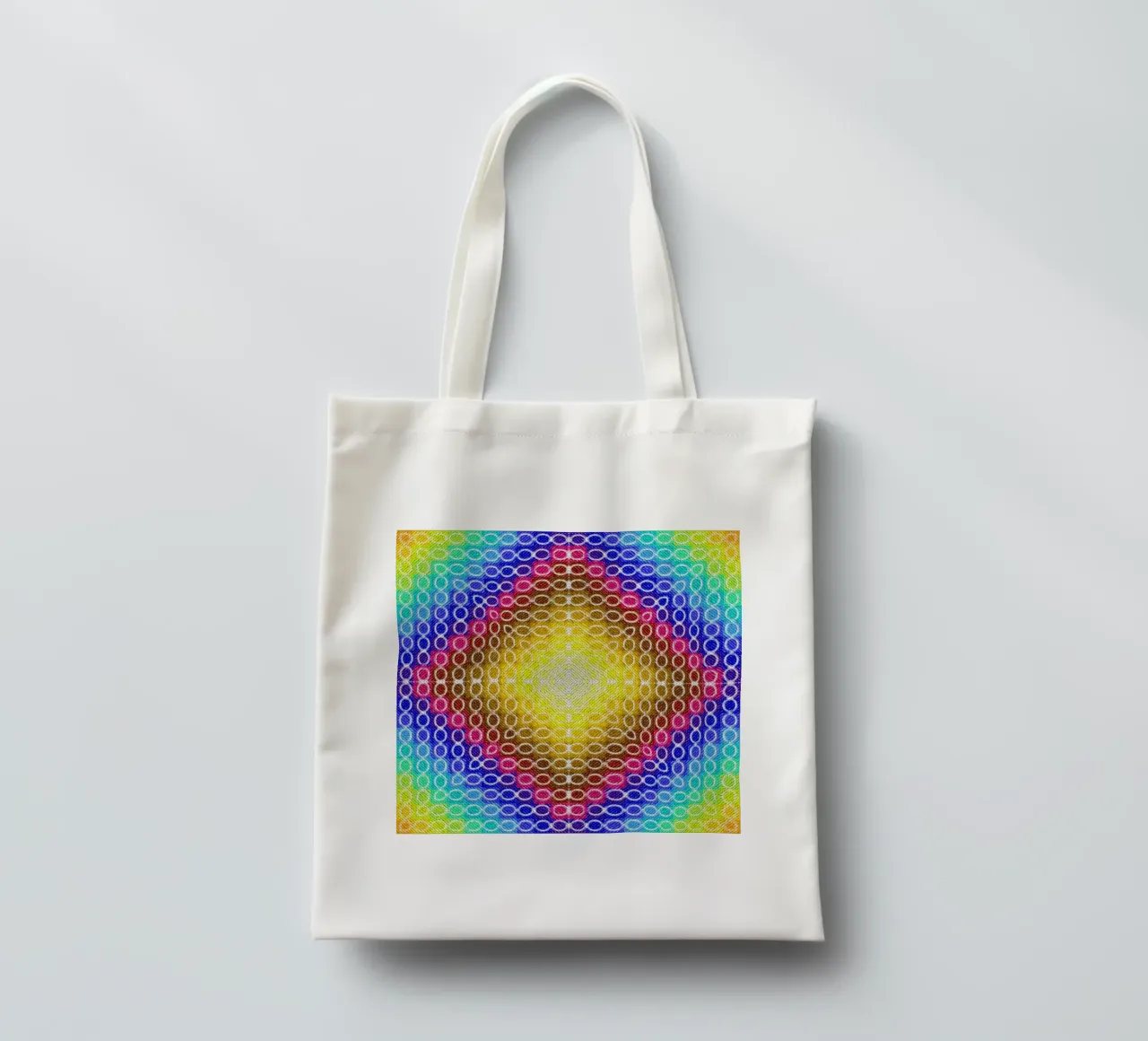 MOSAIK kaleidoscope in rainbow colours tote bag by Gürsel Yesil Digital Art
