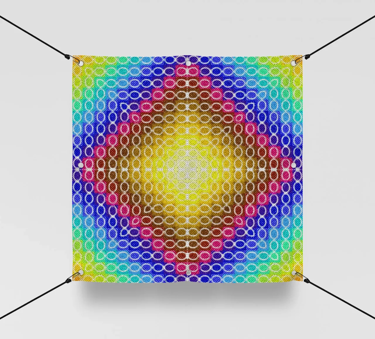 Caleidoscopio MOSAIK nei colori dell'arcobaleno telo in pvc da Gürsel Yesil Digital Art