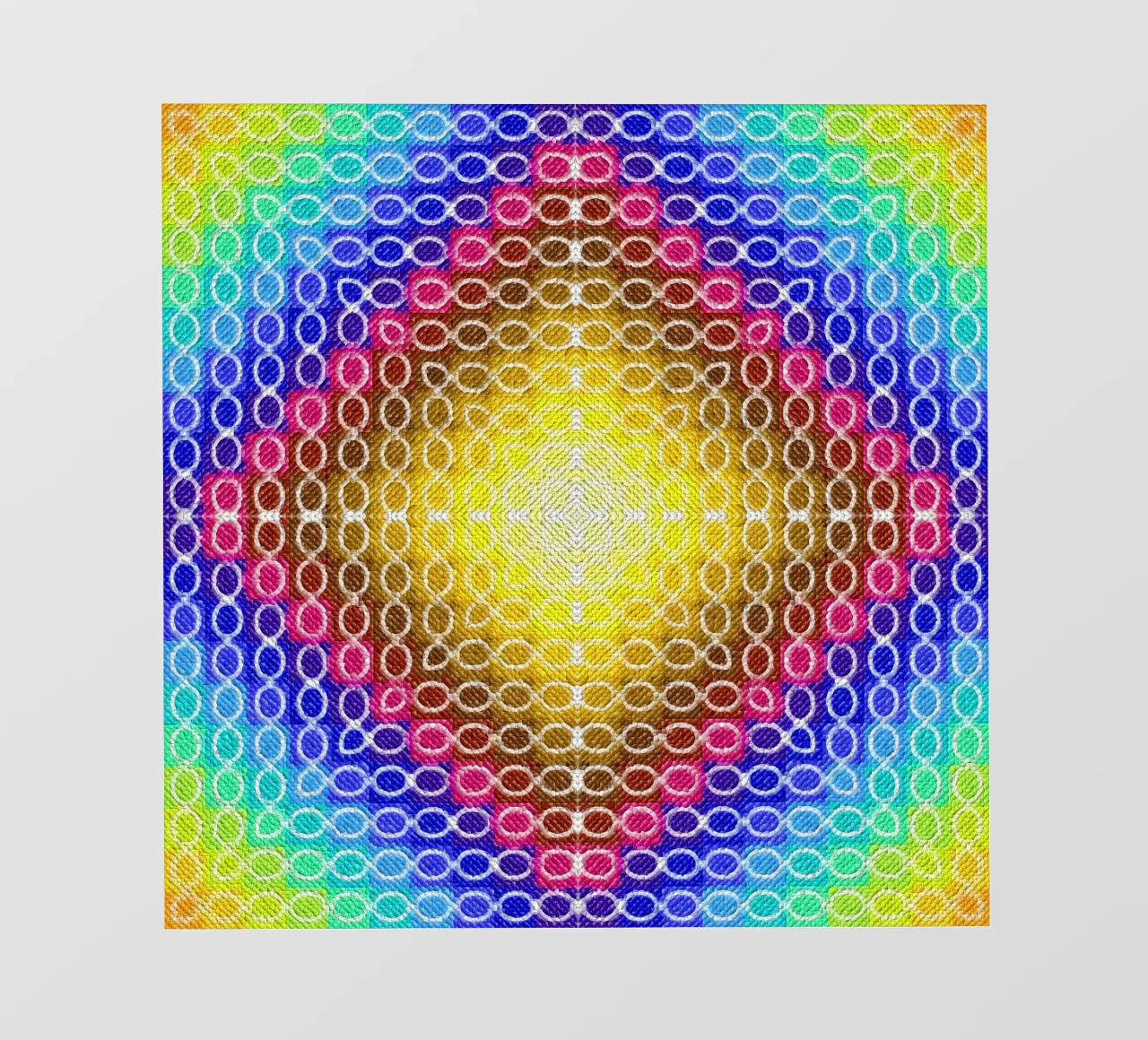 Caleidoscopio MOSAIK nei colori dell'arcobaleno telo in pvc da Gürsel Yesil Digital Art