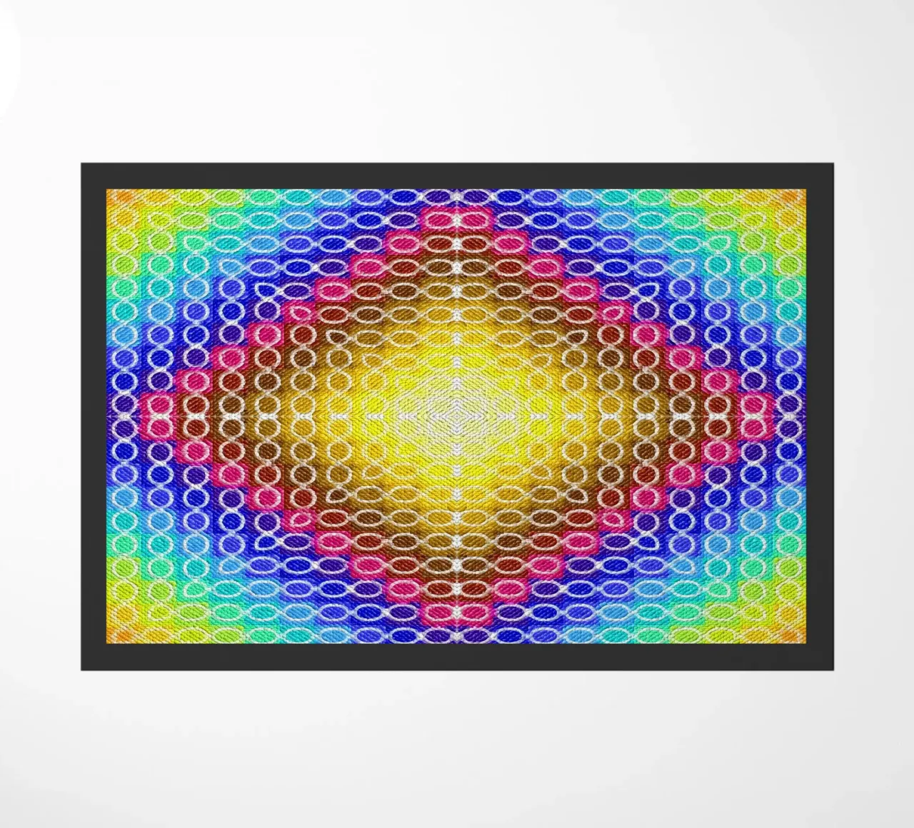 Caleidoscopio MOSAIK en los colores del arco iris felpudo de Gürsel Yesil Digital Art
