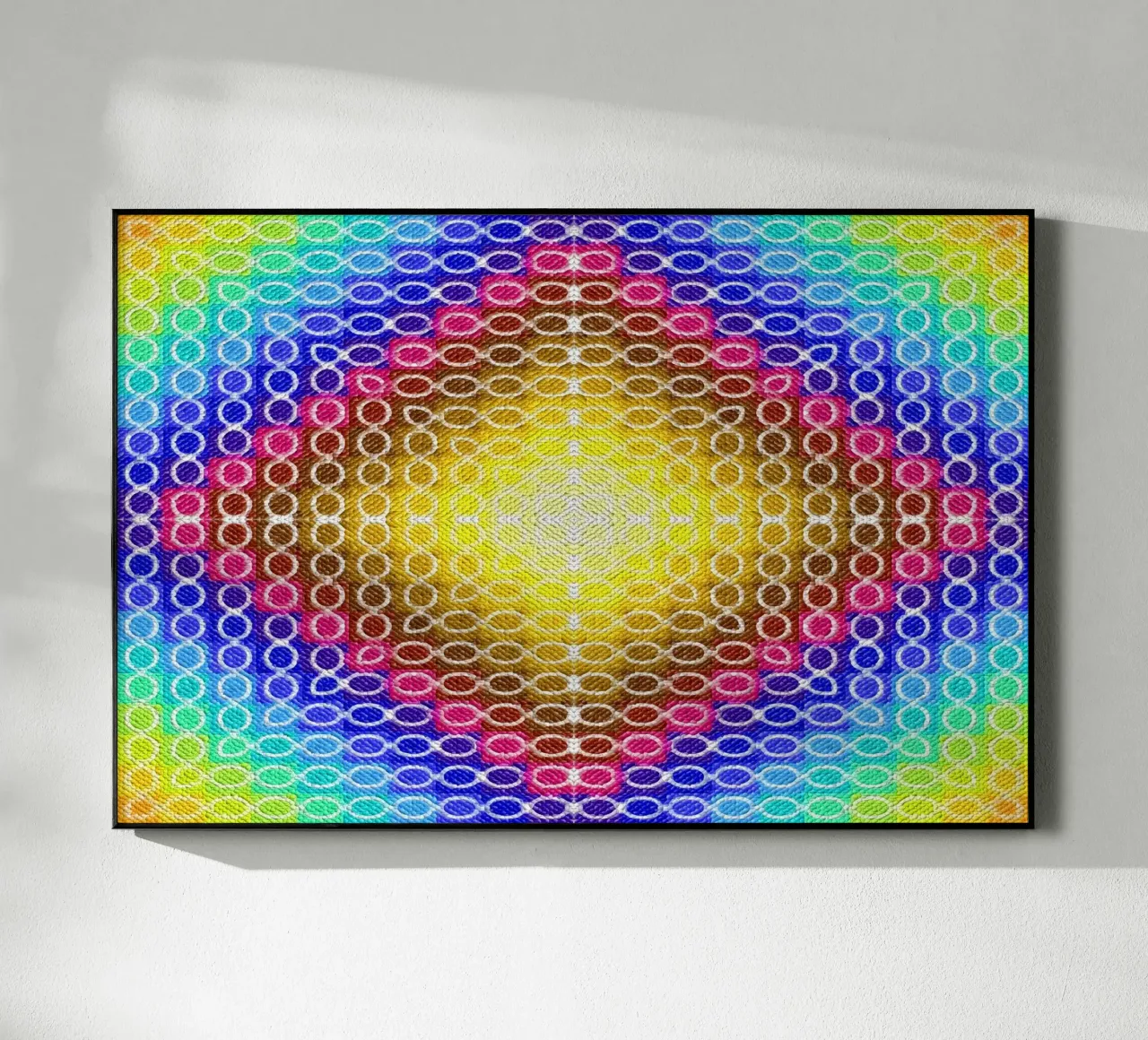 Caleidoscopio MOSAIK en los colores del arco iris metacrilato de Gürsel Yesil Digital Art
