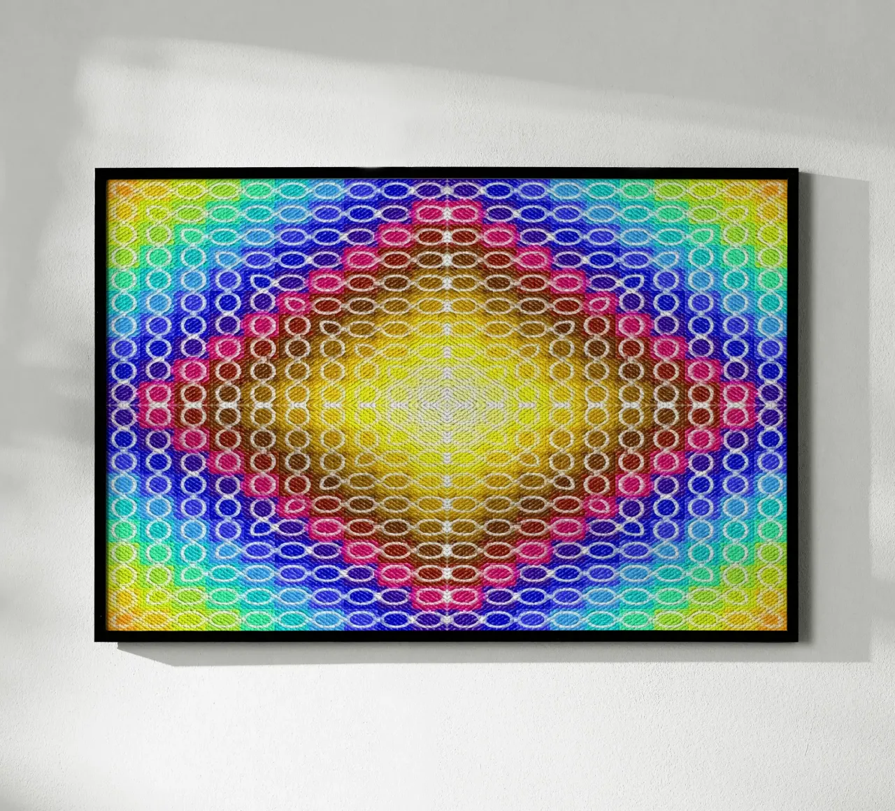 Caleidoscopio MOSAIK en los colores del arco iris hahnemühle de Gürsel Yesil Digital Art