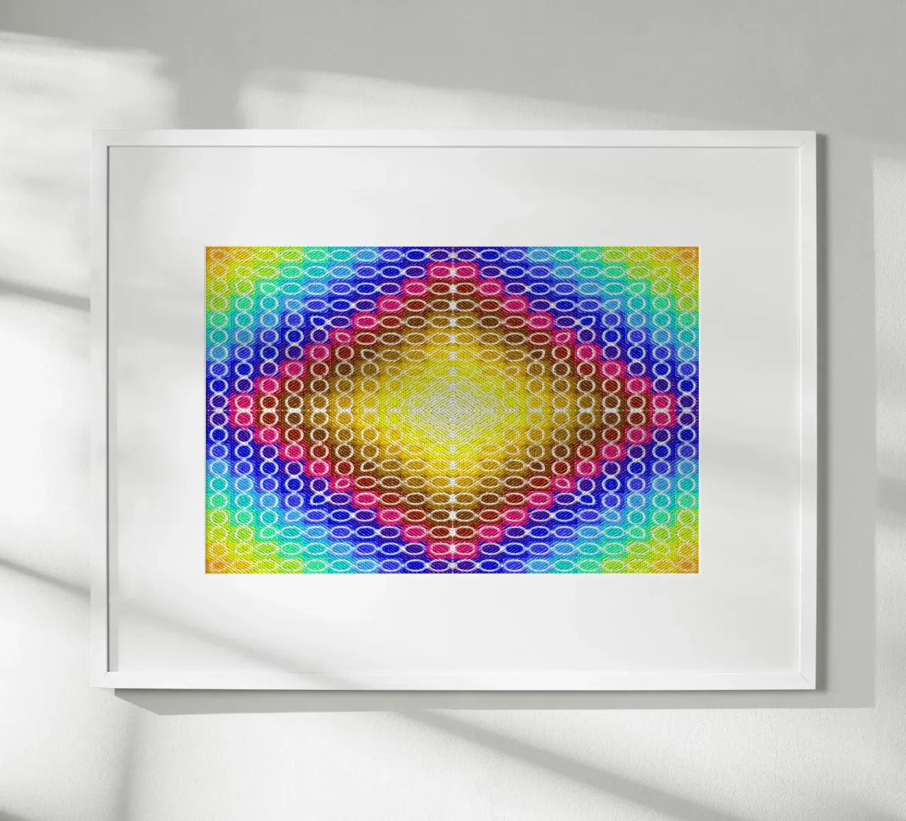 Caleidoscopio MOSAIK en los colores del arco iris hahnemühle de Gürsel Yesil Digital Art