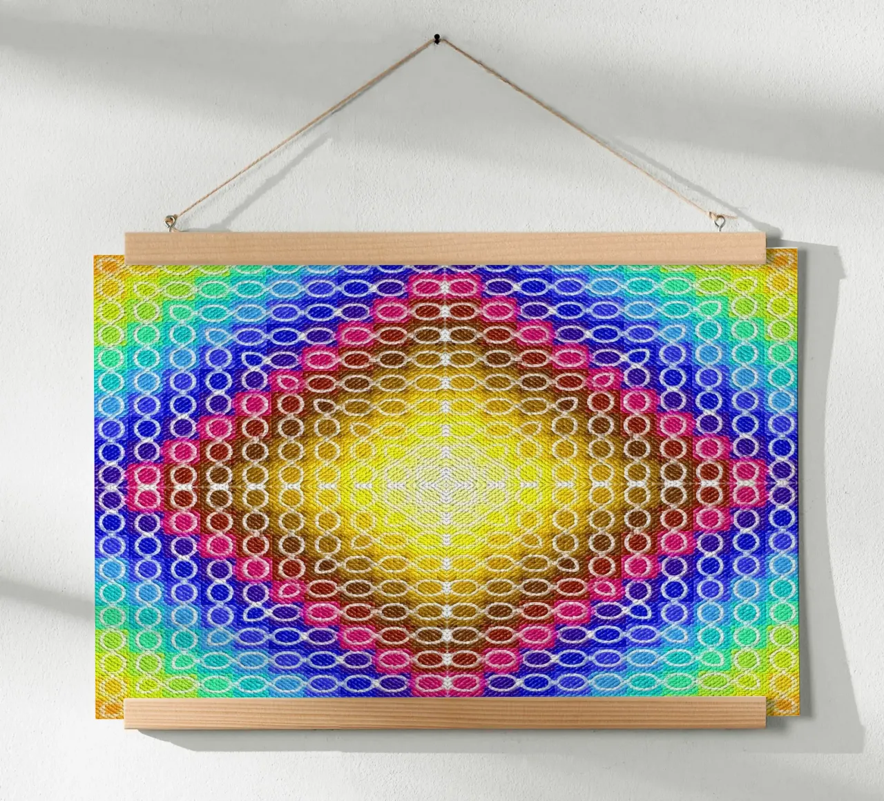 Caleidoscopio MOSAIK en los colores del arco iris hahnemühle de Gürsel Yesil Digital Art