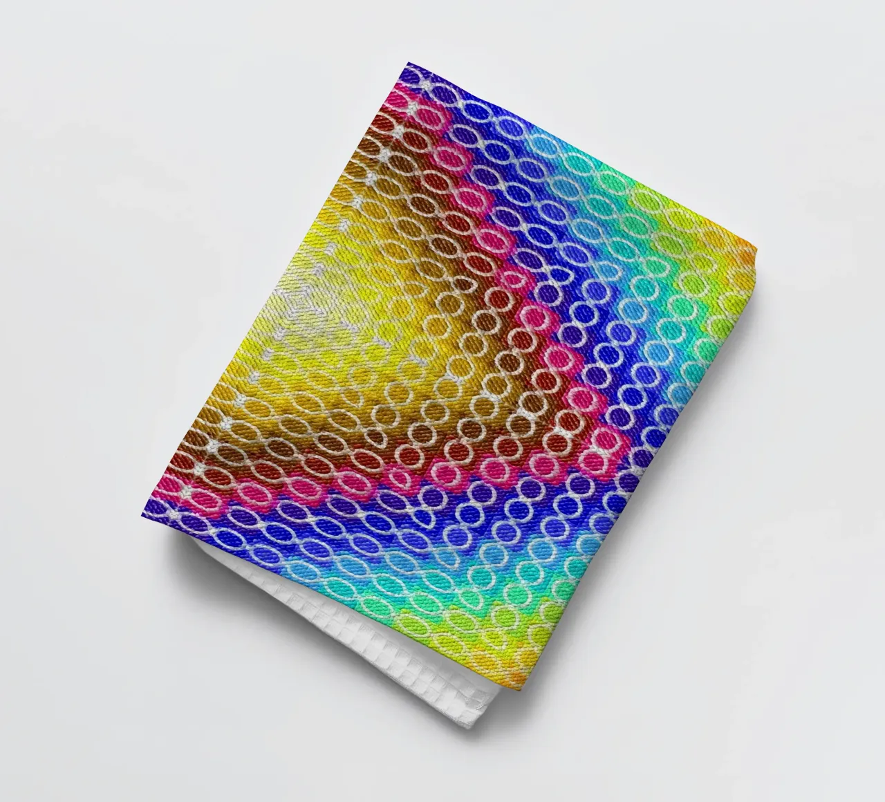 Caleidoscopio MOSAIK en los colores del arco iris paño de cocina de Gürsel Yesil Digital Art