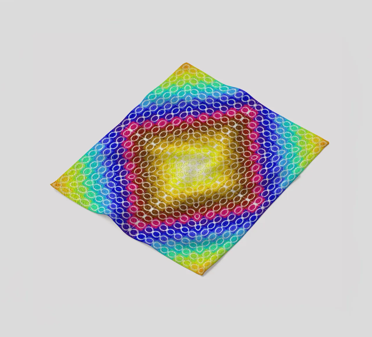 MOSAIK kaleidoscope in rainbow colours fleece blanket by Gürsel Yesil Digital Art
