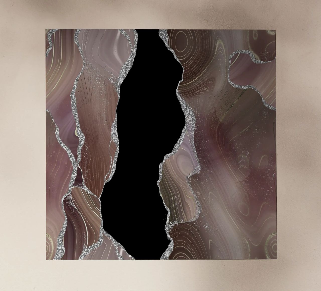 Agata glitterata taupe e argento Texture 01 pellicola backlit da Gemstone Textures