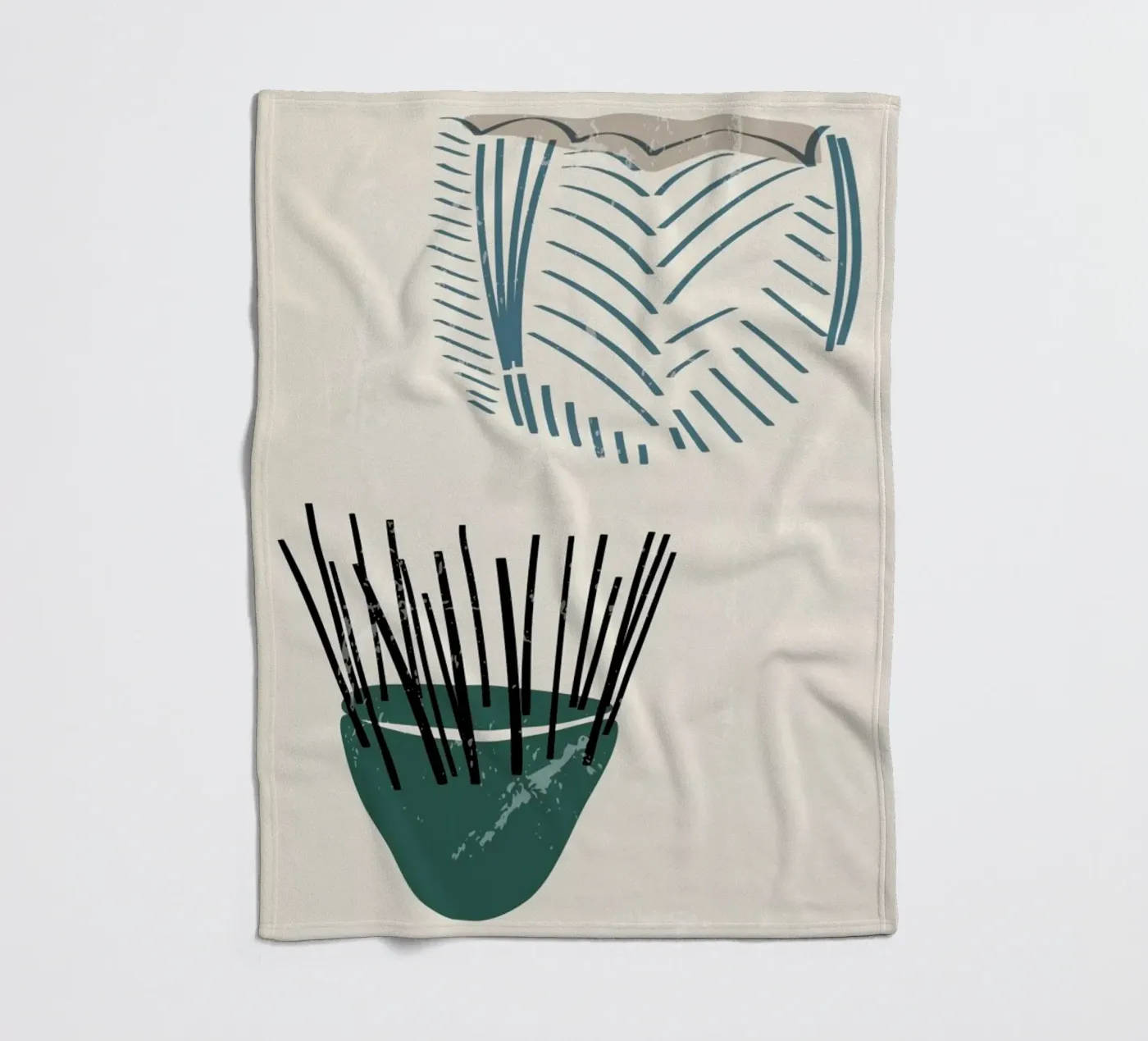 Weaving Baskets Fleecedecke von Graphite