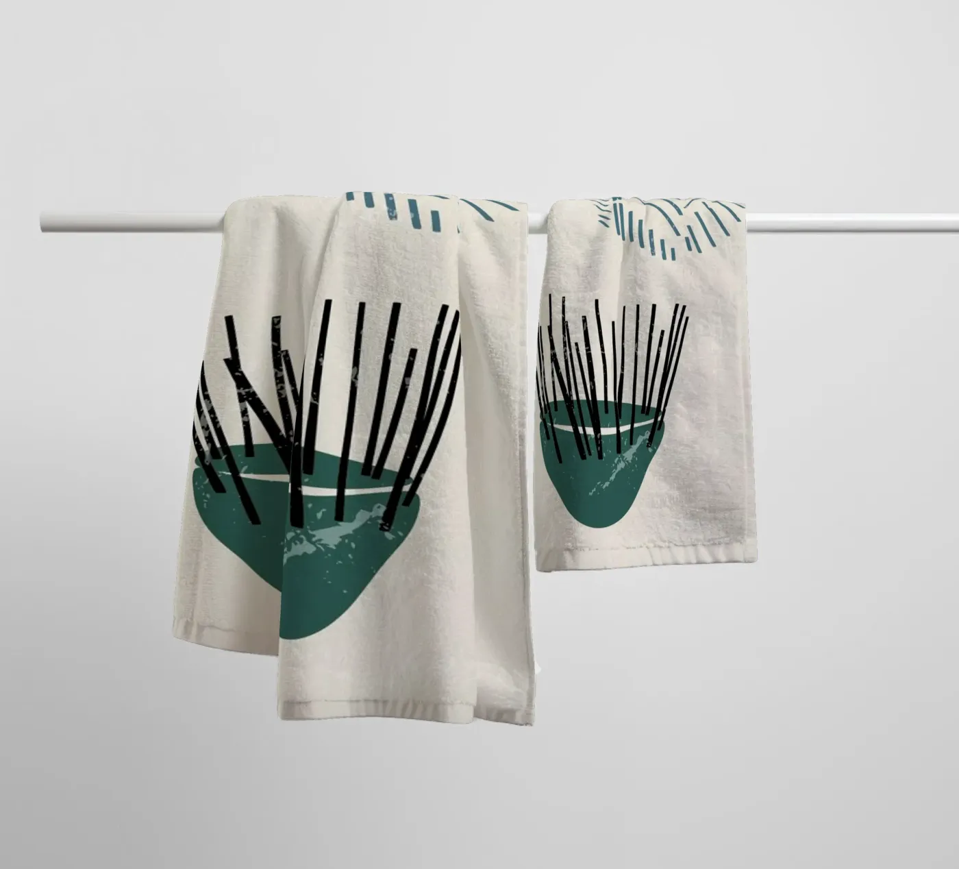 Weaving Baskets towel by Graphite