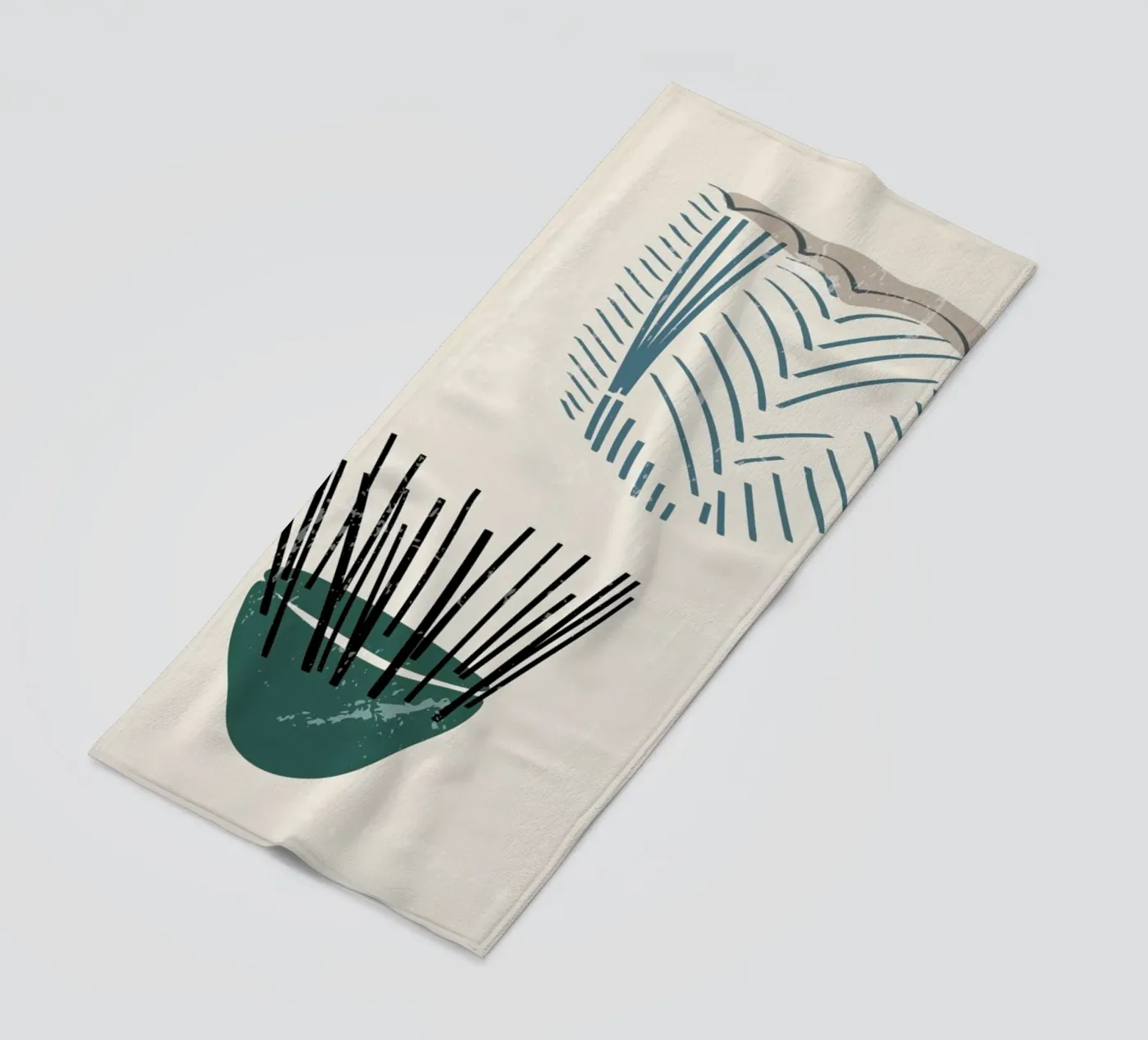 Weaving Baskets beach towel by Graphite