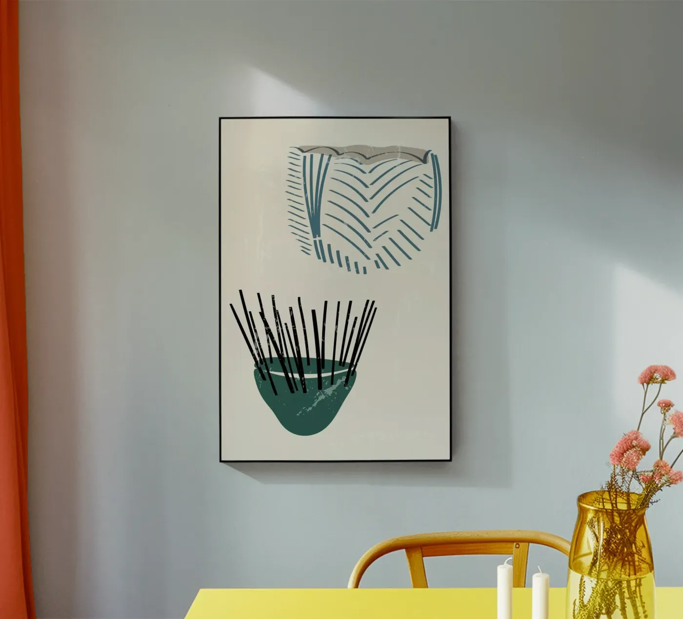 Weaving Baskets acryl van Graphite