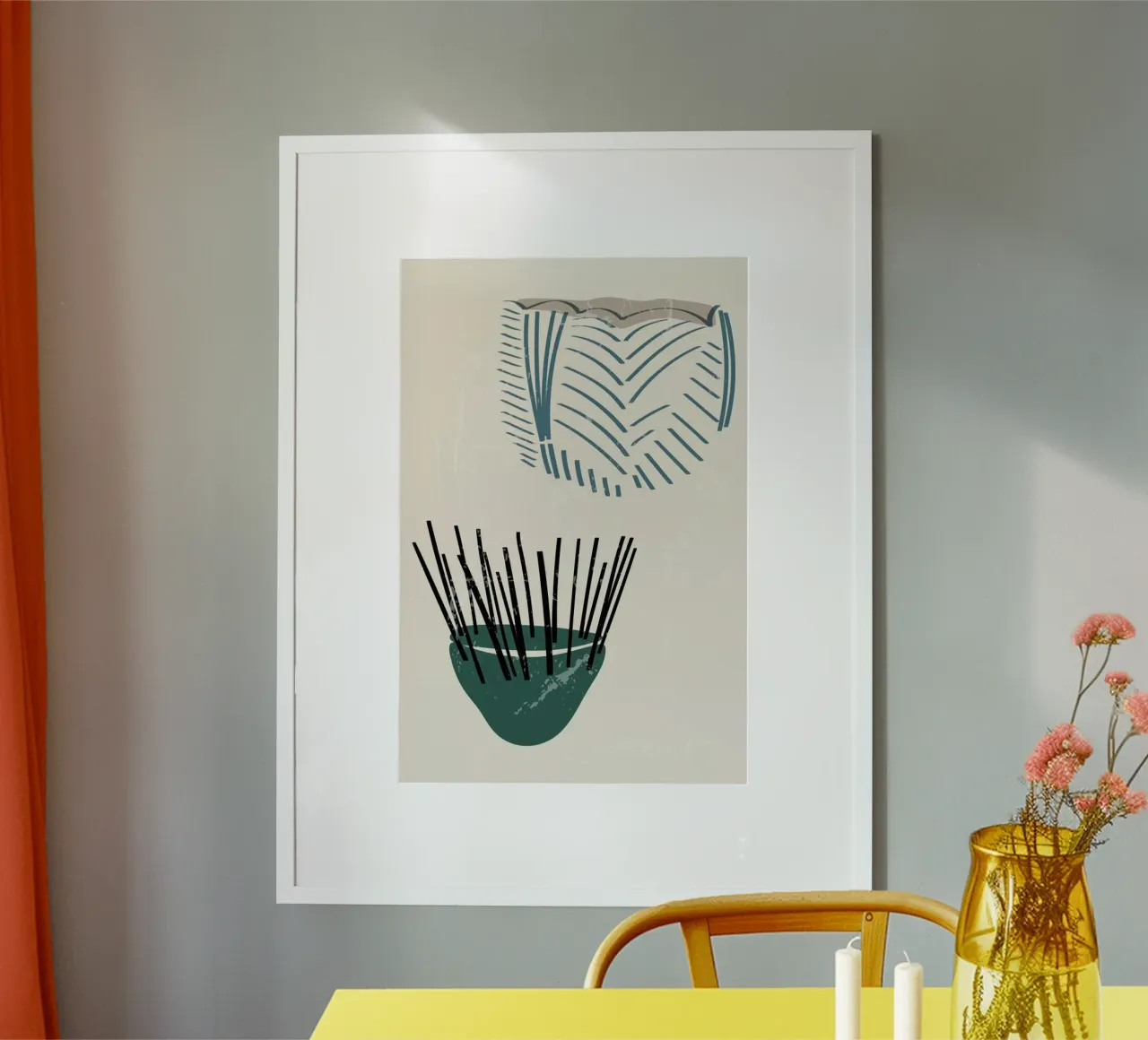 Weaving Baskets poster con telaio in plastica da Graphite