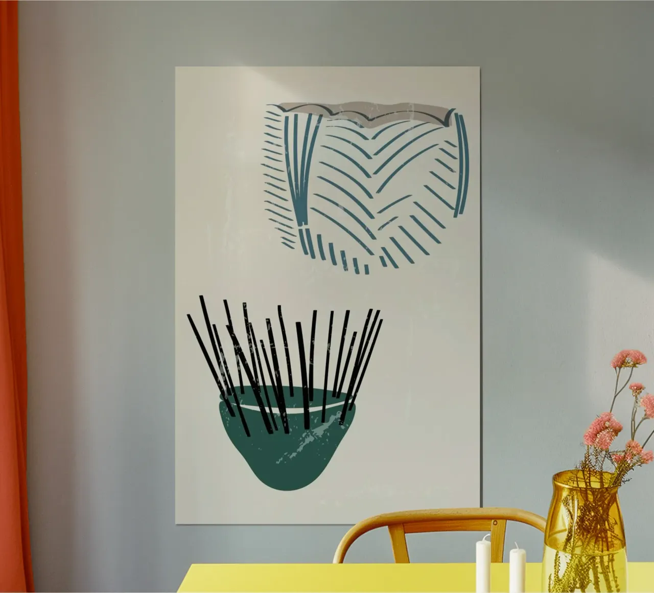Weaving Baskets poster con telaio in plastica da Graphite
