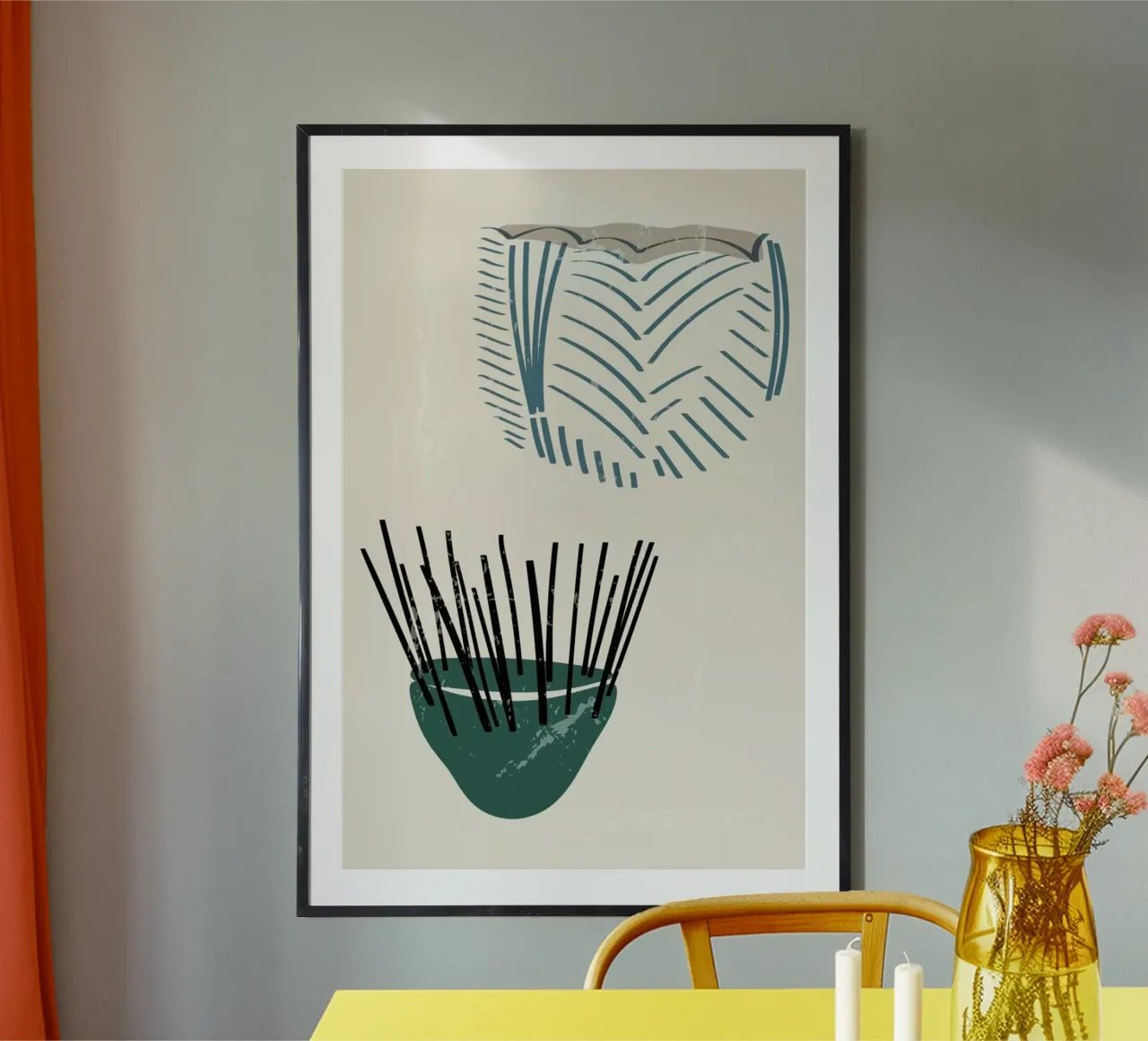 Weaving Baskets poster con telaio in plastica da Graphite