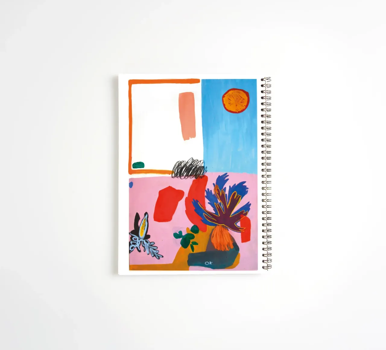 Saturn spiral notebook by Silvaya