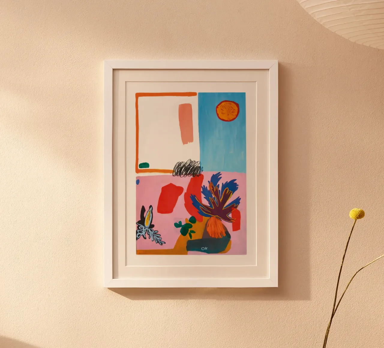 Saturn poster with plastic frame by Silvaya