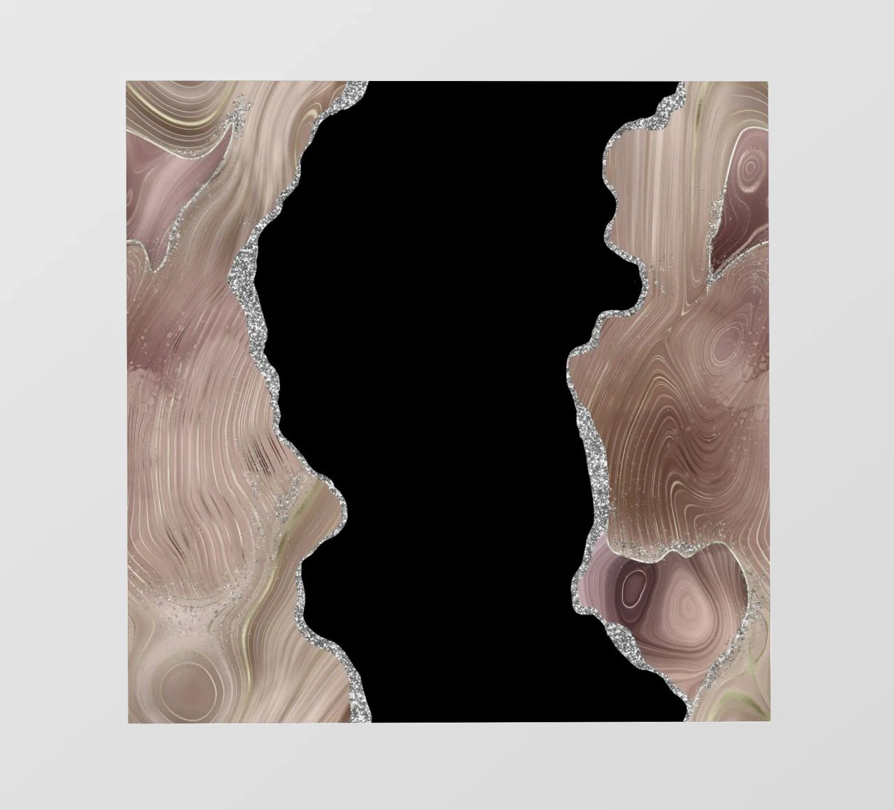 Agata glitterata taupe e argento Texture 02 pellicola backlit da Gemstone Textures