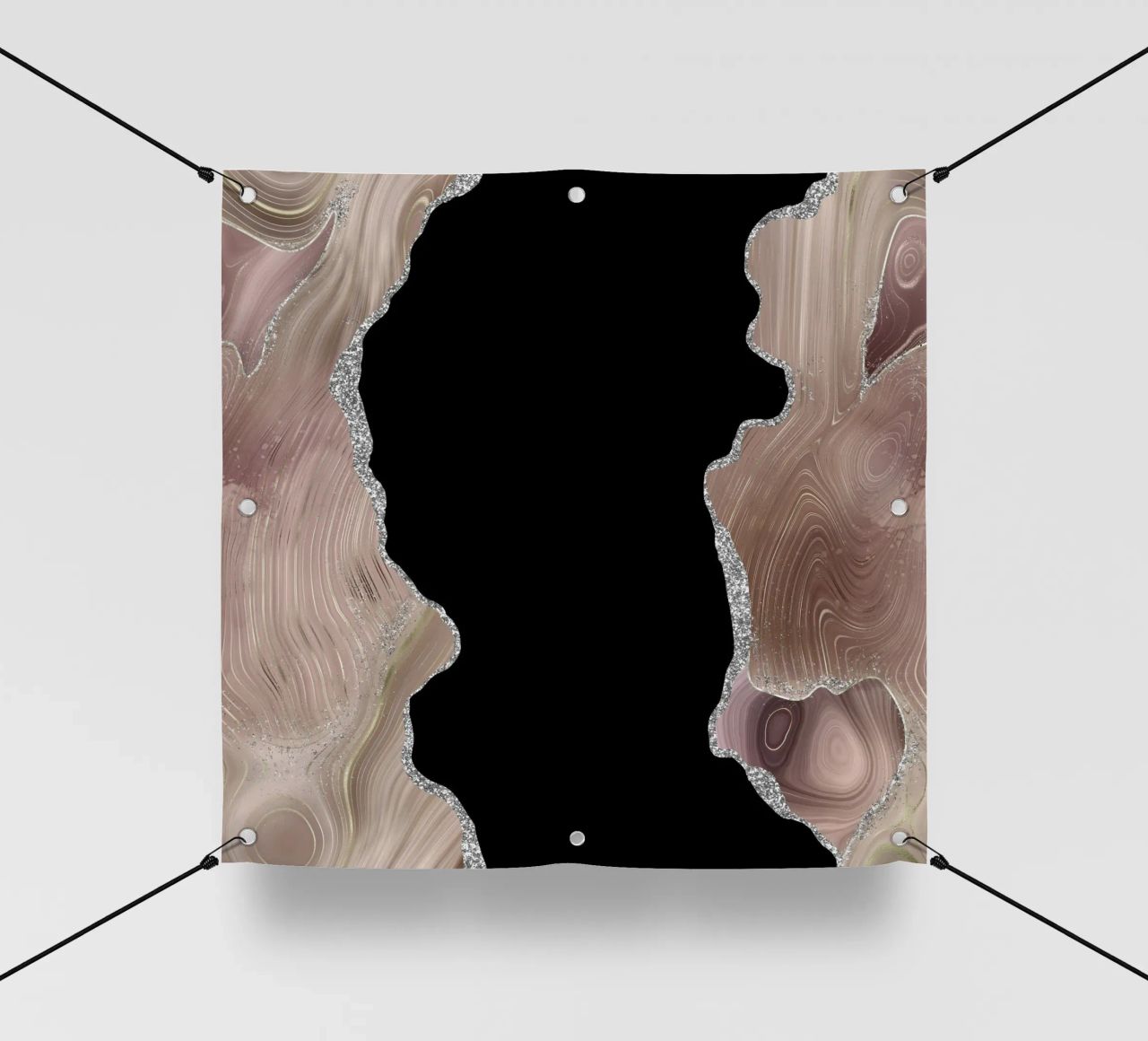 Agata glitterata taupe e argento Texture 02 telo in pvc da Gemstone Textures