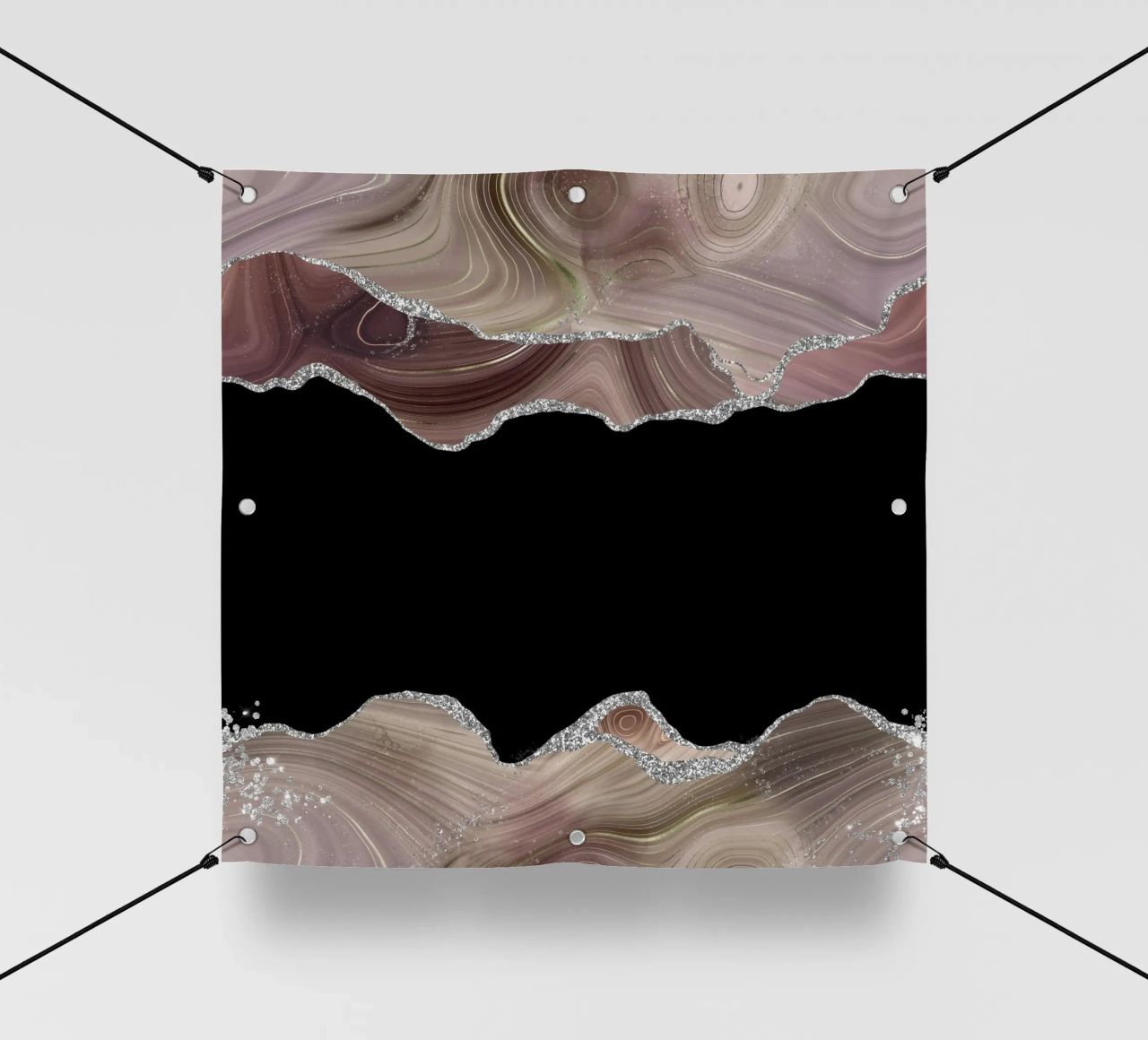 Agata scintillante taupe e argento Texture 03 telo in pvc da Gemstone Textures