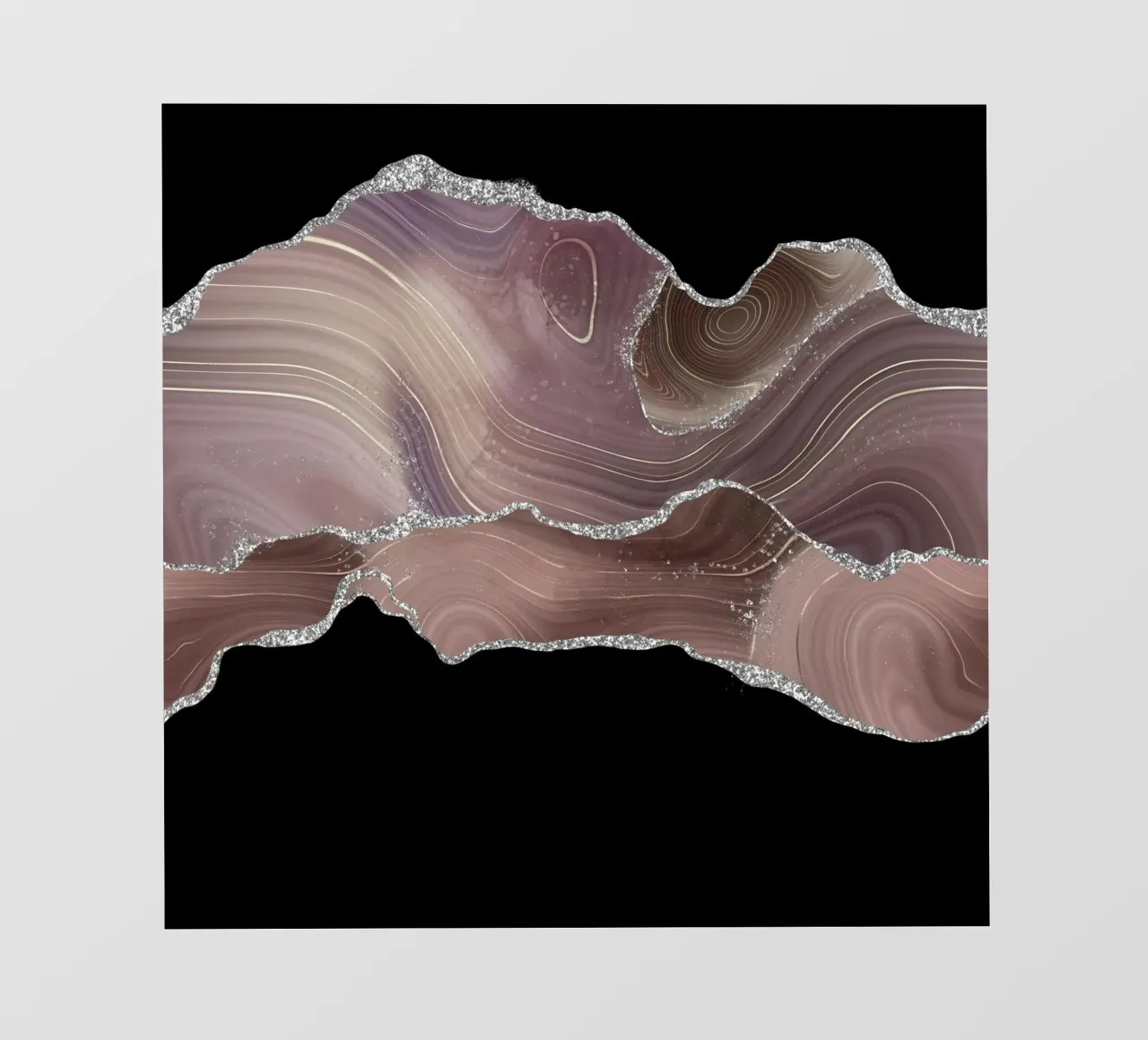 Agata glitterata taupe e argento Texture 04 pellicola backlit da Gemstone Textures