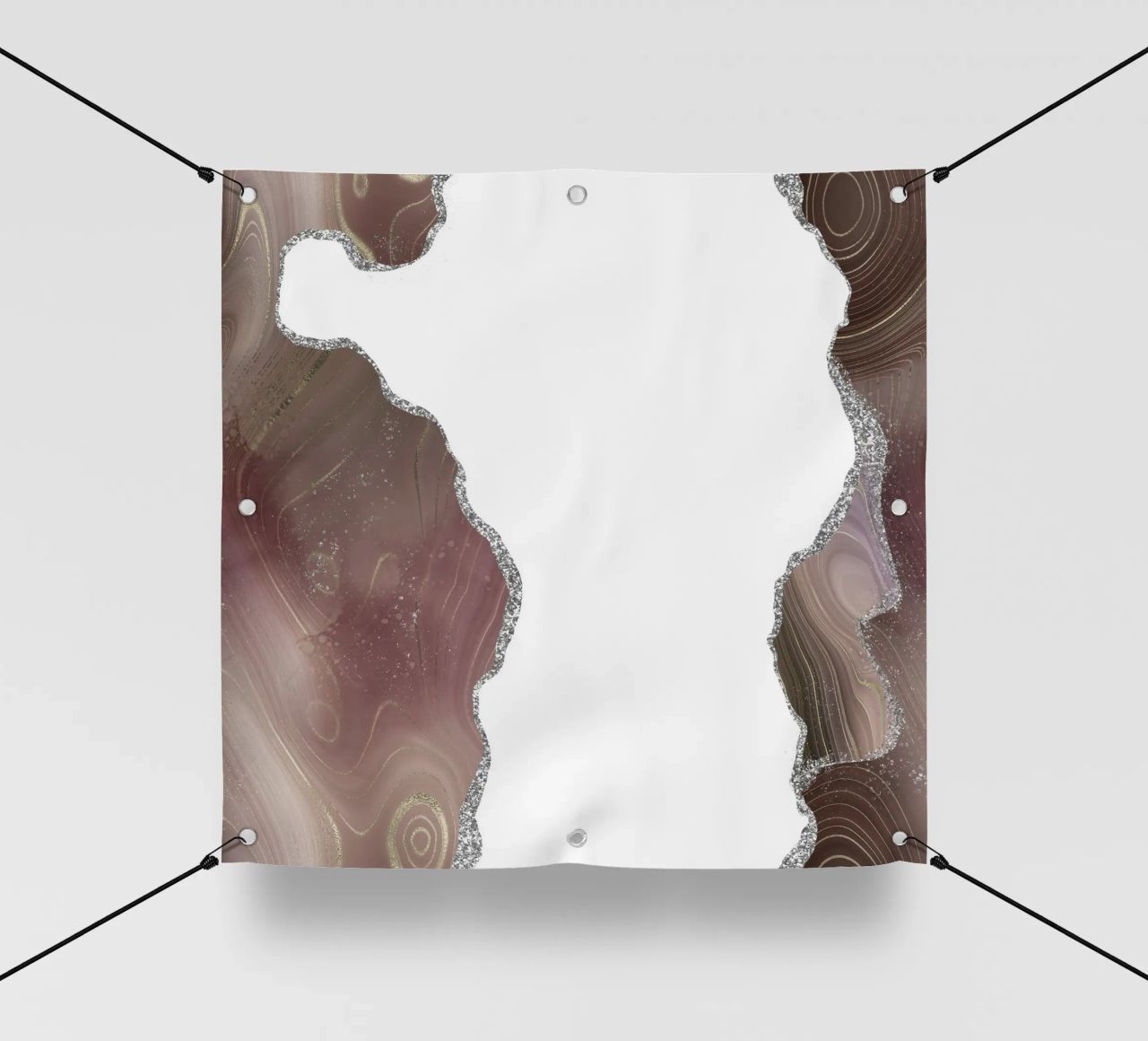 Agata glitterata taupe e argento Texture 06 telo in pvc da Gemstone Textures