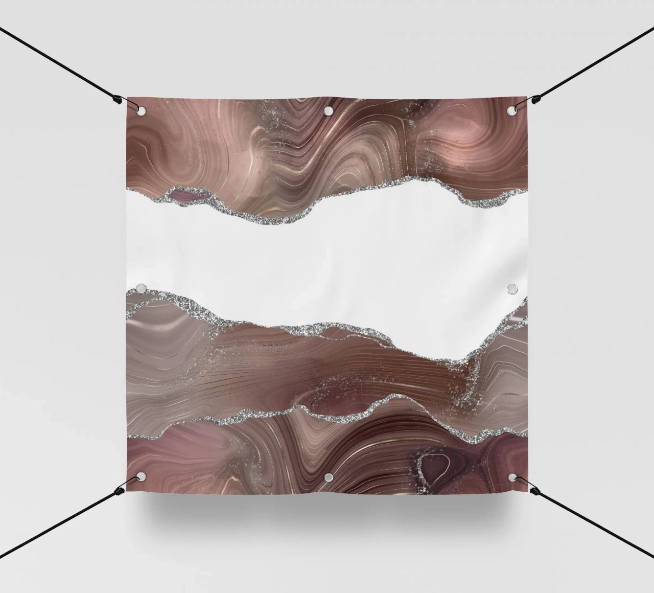 Agata glitterata taupe e argento Texture 08 telo in pvc da Gemstone Textures