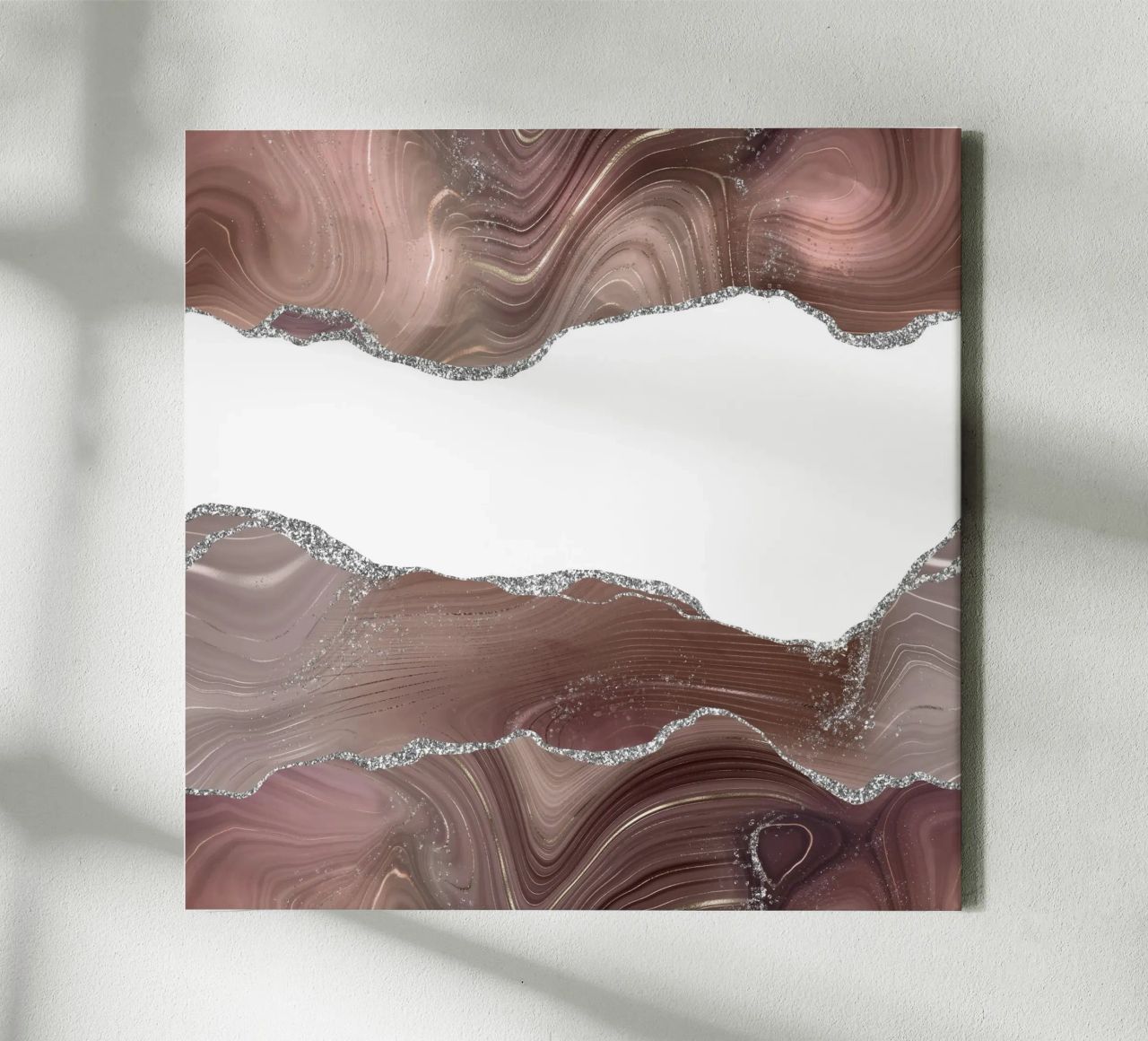 Agata glitterata taupe e argento Texture 08 tela da Gemstone Textures