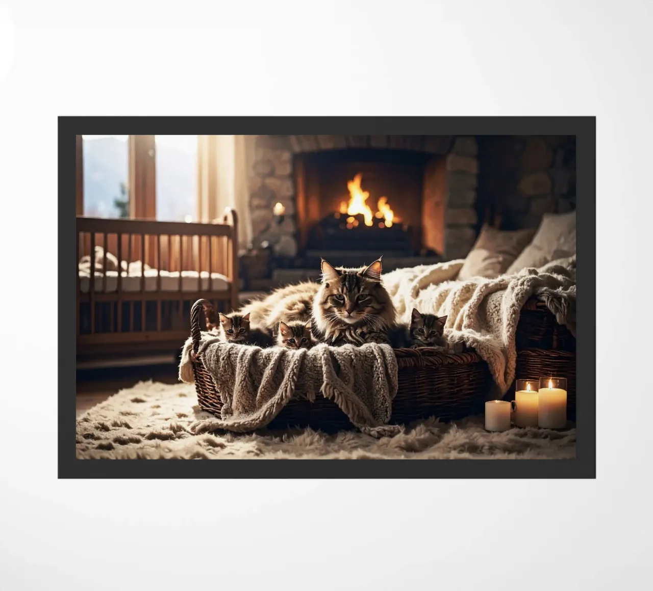 CHATTE ET TROIS CHATONS. zerbino da Thierry vobmann photography