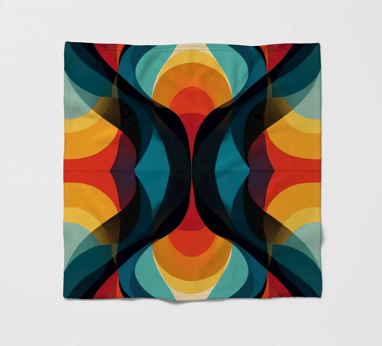 Modelli astratti in stile Midcentury e Dark Powers coperta in pile da Autofocus
