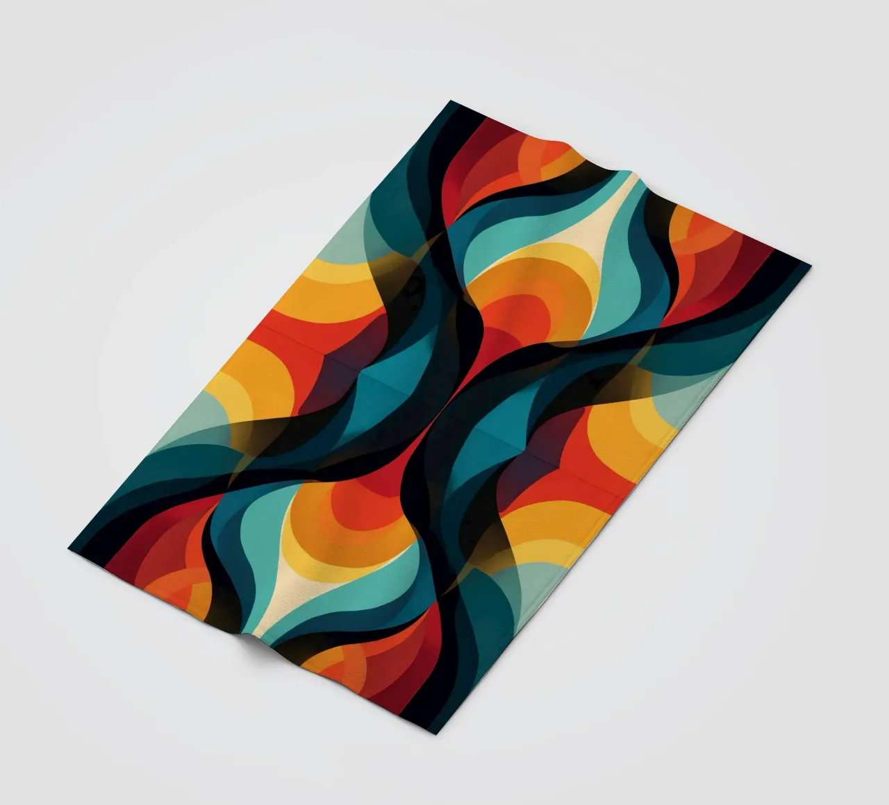 Modelli astratti in stile Midcentury e Dark Powers coperta in pile da Autofocus