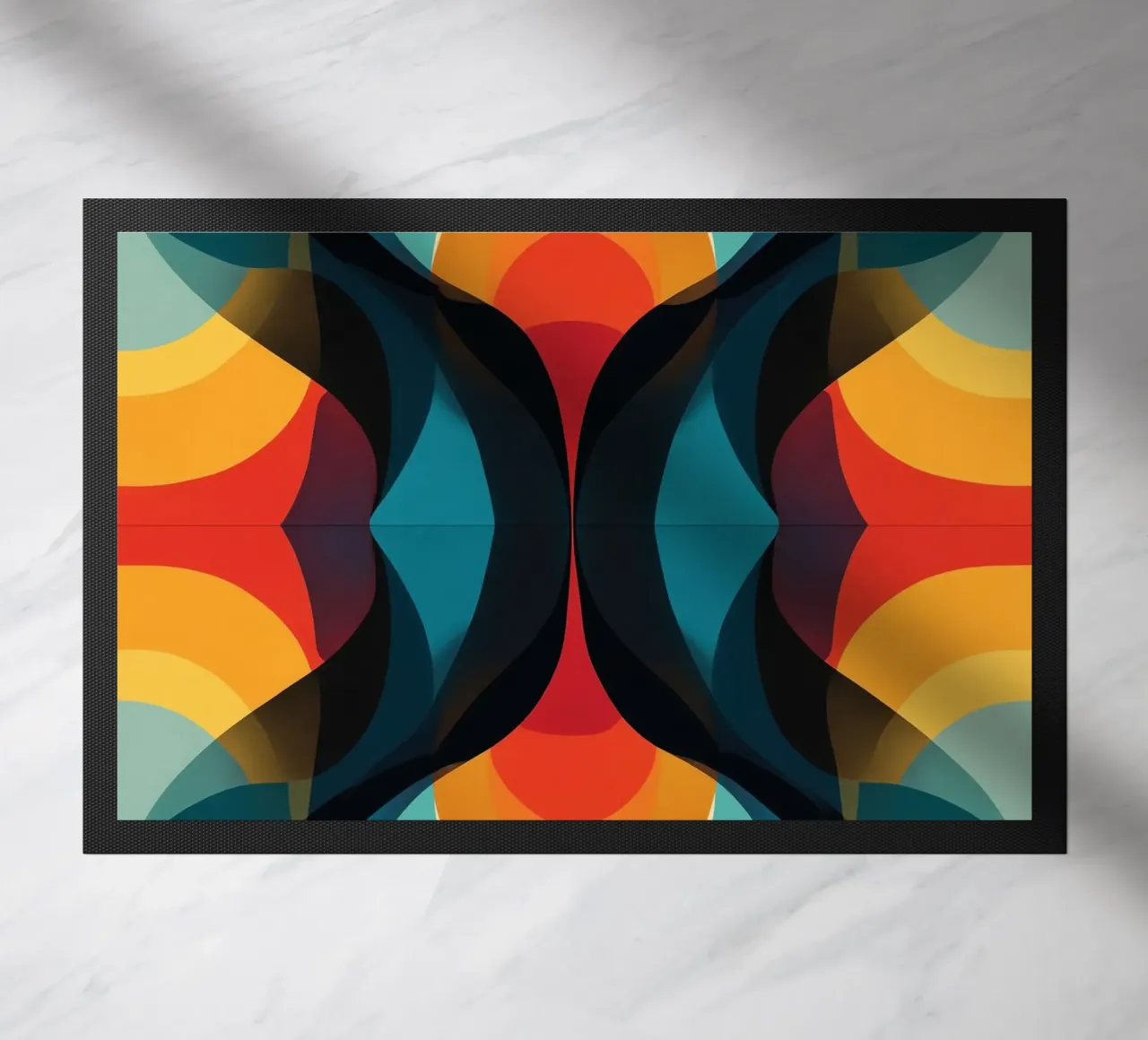 Modelli astratti in stile Midcentury e Dark Powers zerbino da Autofocus