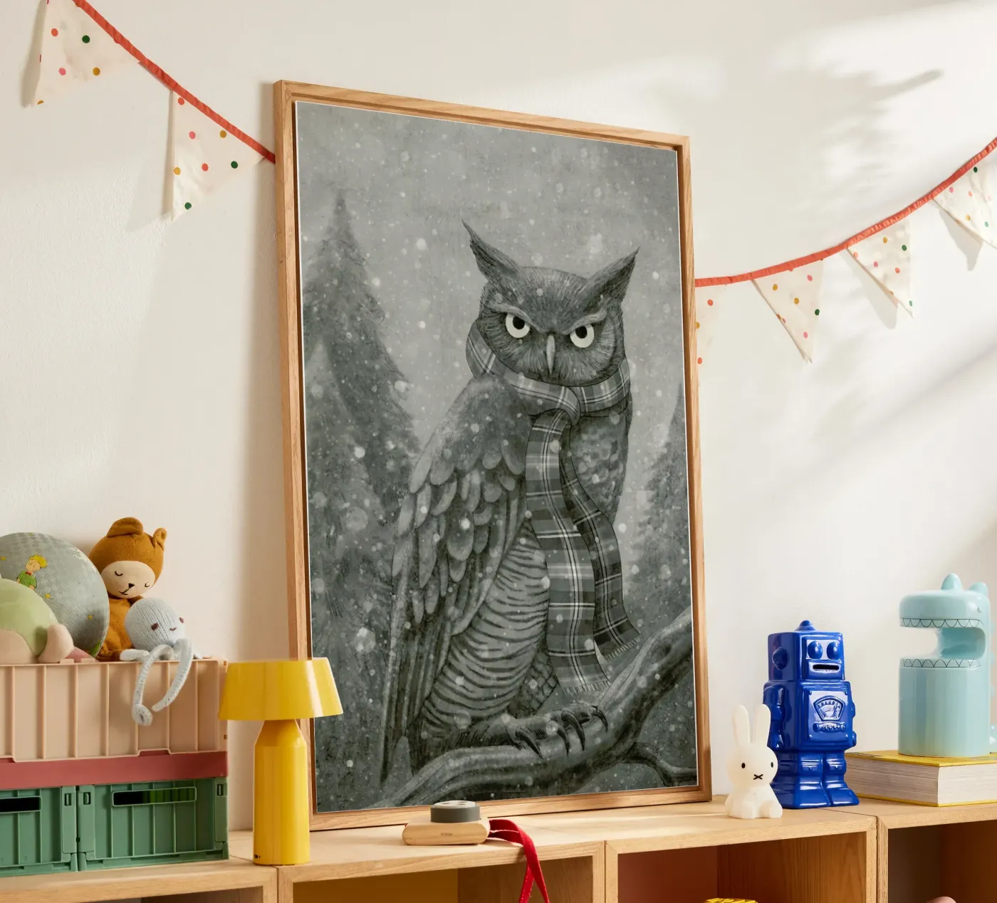 Winter Owl Acryl-Glas von Terry Fan