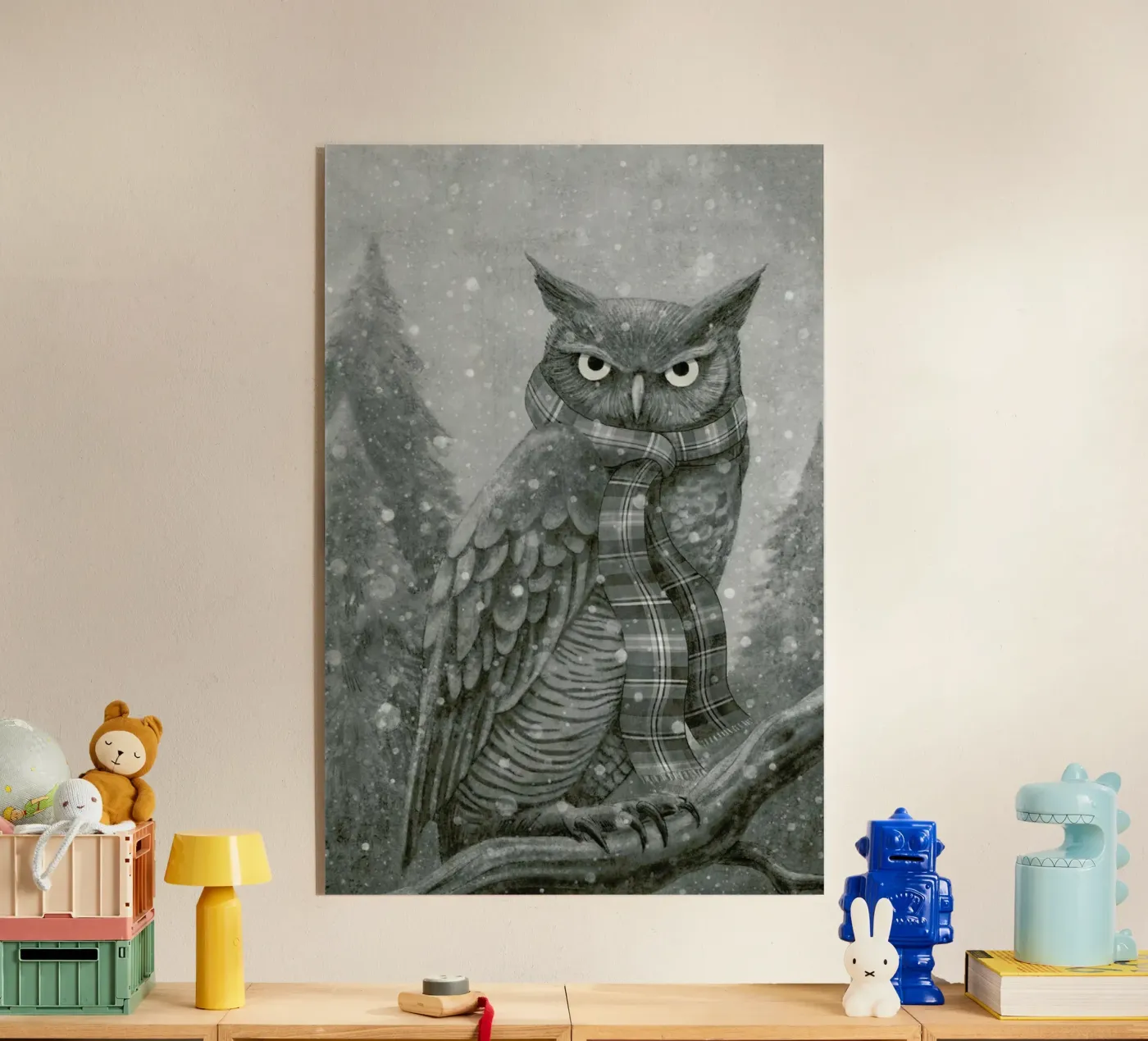 Winter Owl Acryl-Glas von Terry Fan