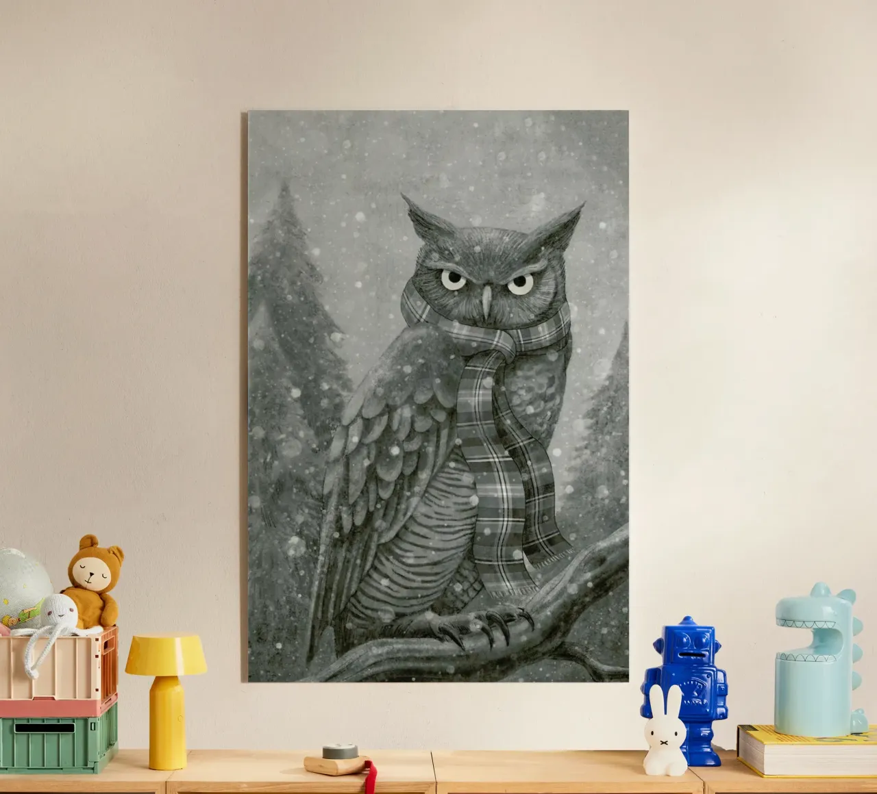 Winter Owl plexiglass da Terry Fan