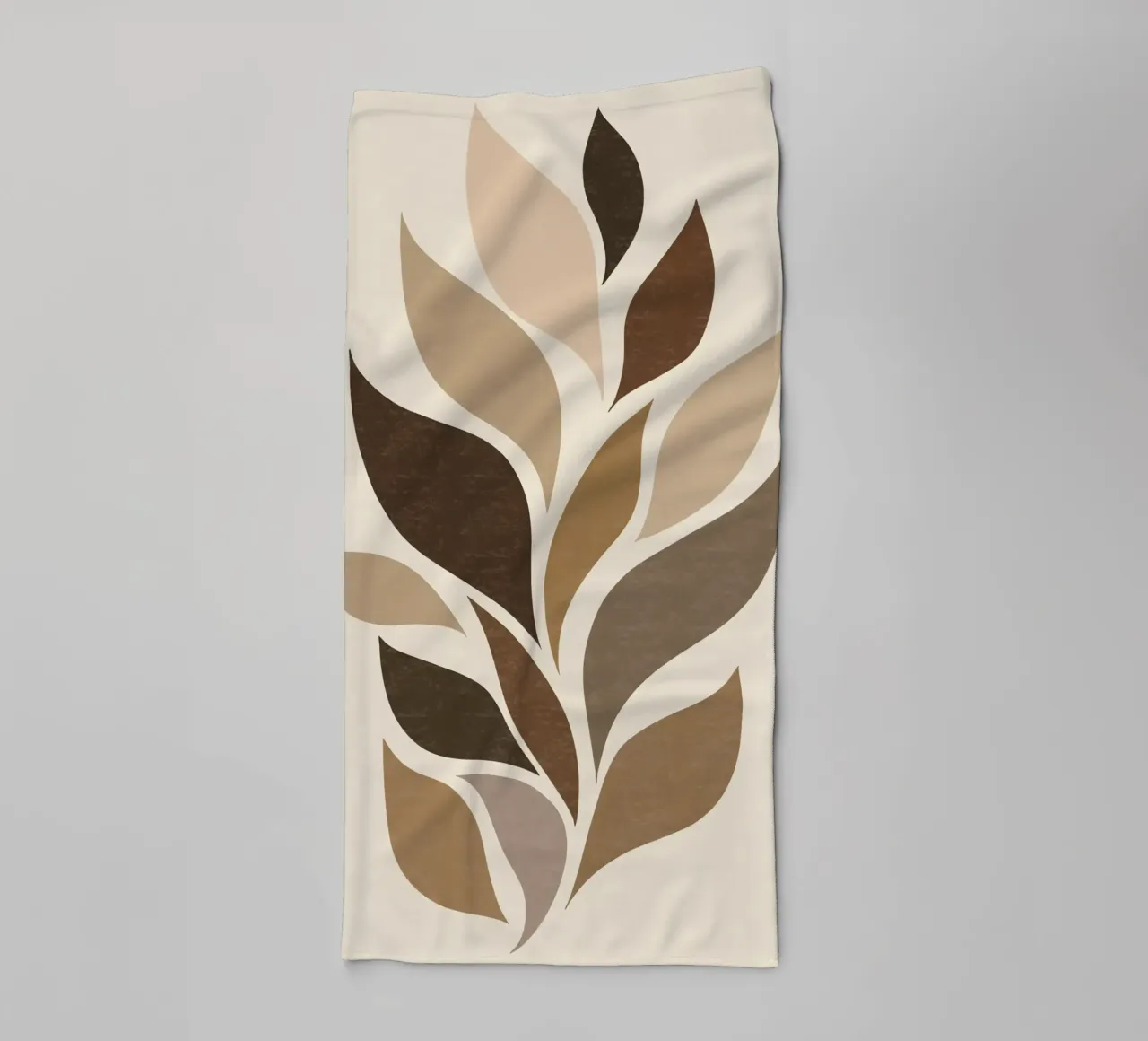 Beige Abstract asciugamano da bagno da Gypsy Galleria