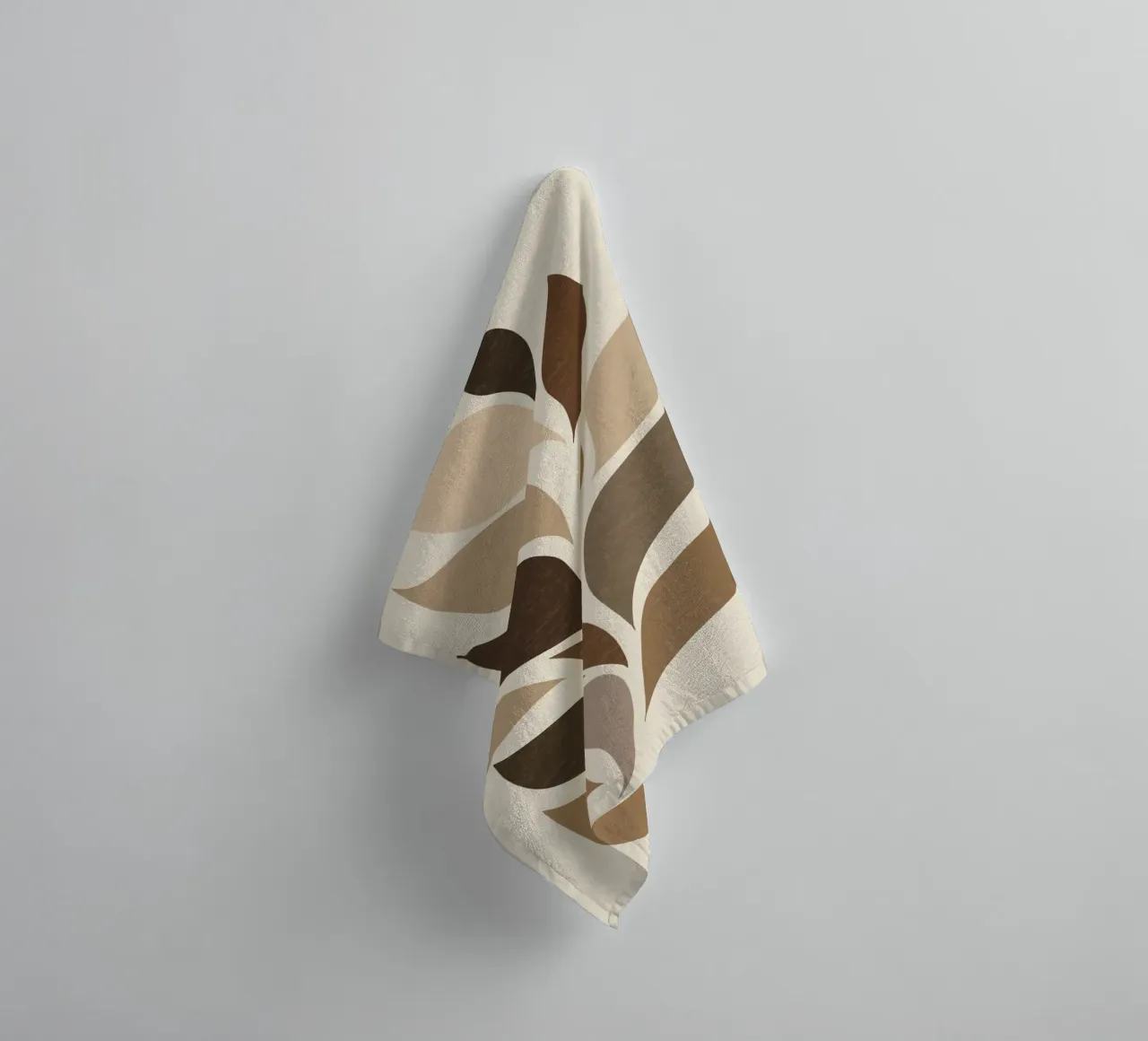 Beige Abstract asciugamano da bagno da Gypsy Galleria