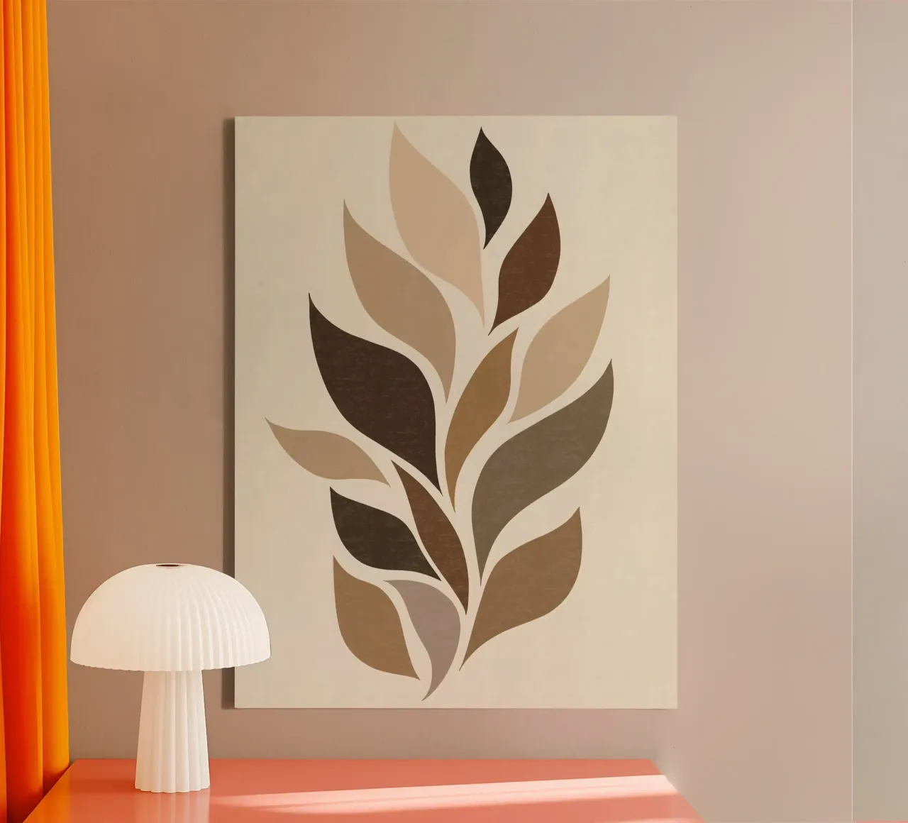 Beige Abstract tela con Cornice a cassetta da Gypsy Galleria