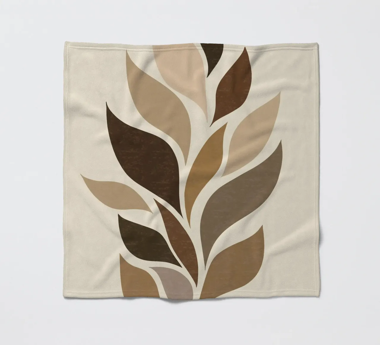 Beige Abstract coperta in pile da Gypsy Galleria