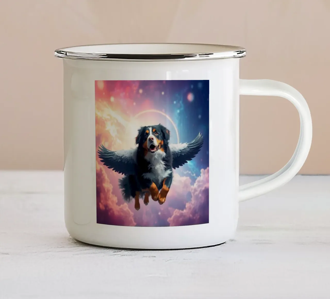 Un angelo del cielo #22 tazza in smalto da Yumis.Beargang.and.Me