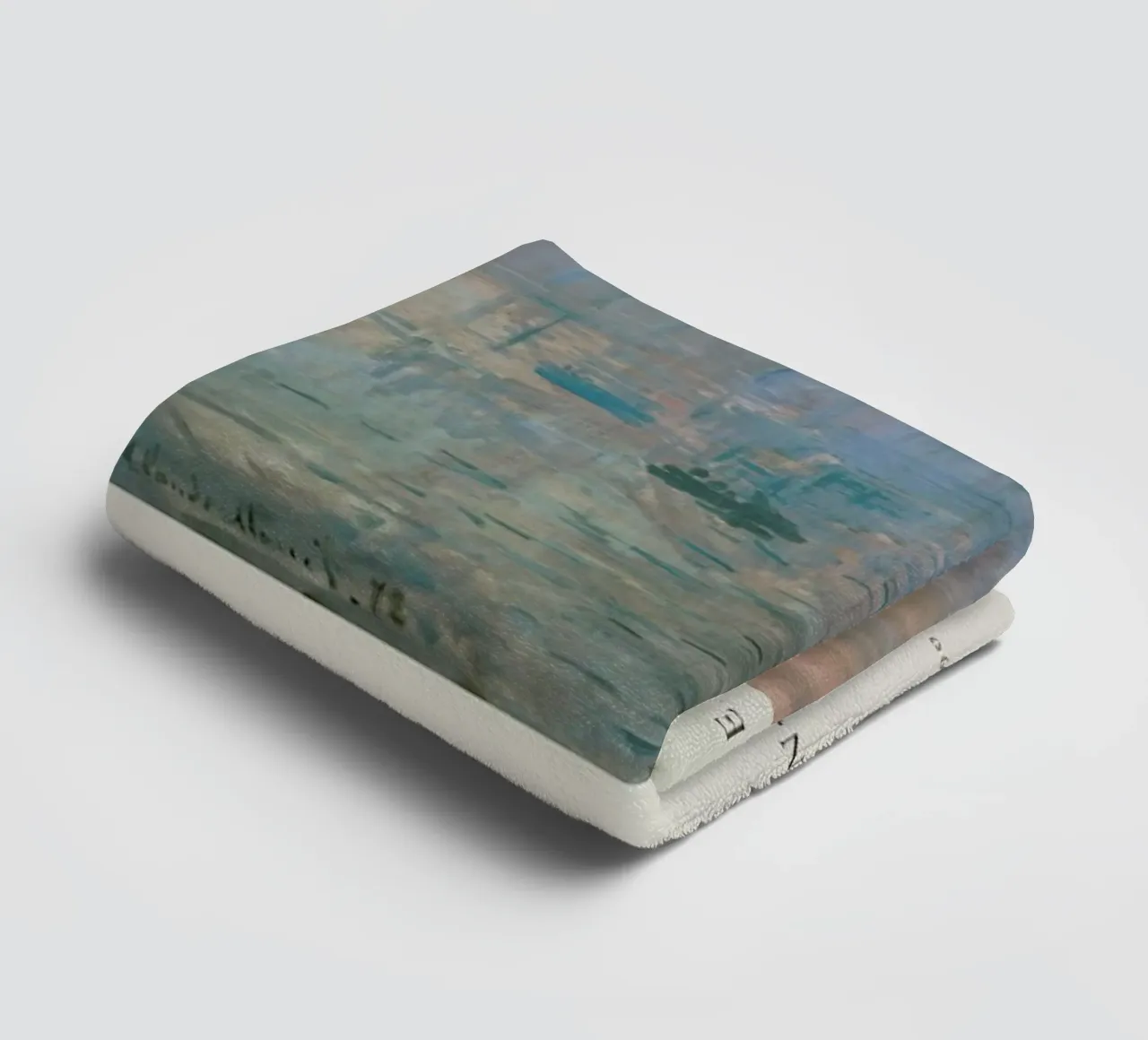 Monet - Impression, Sunrise asciugamano da bagno da ARTOTHEK