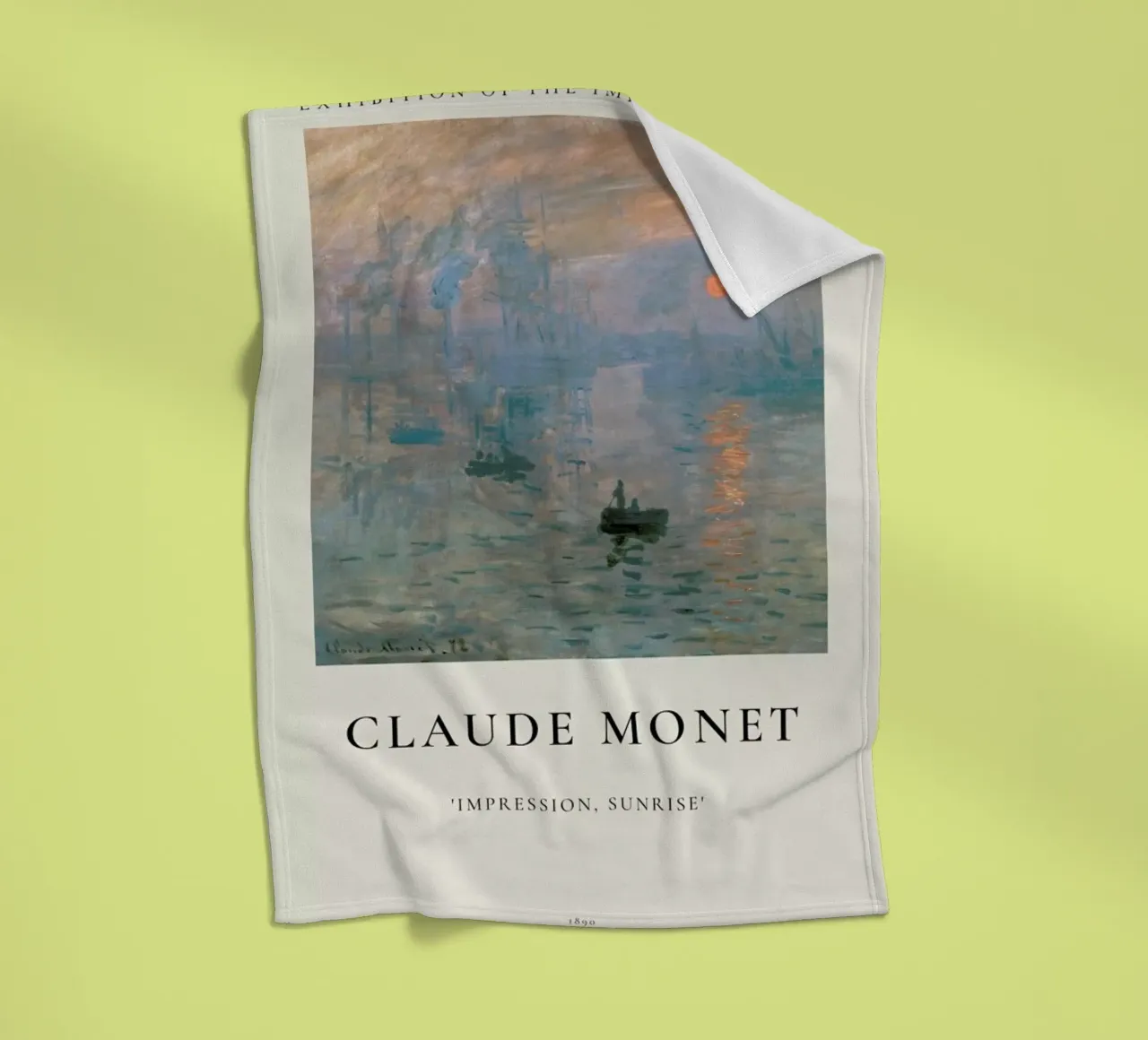 Monet - Impression, Sunrise coperta in pile da ARTOTHEK