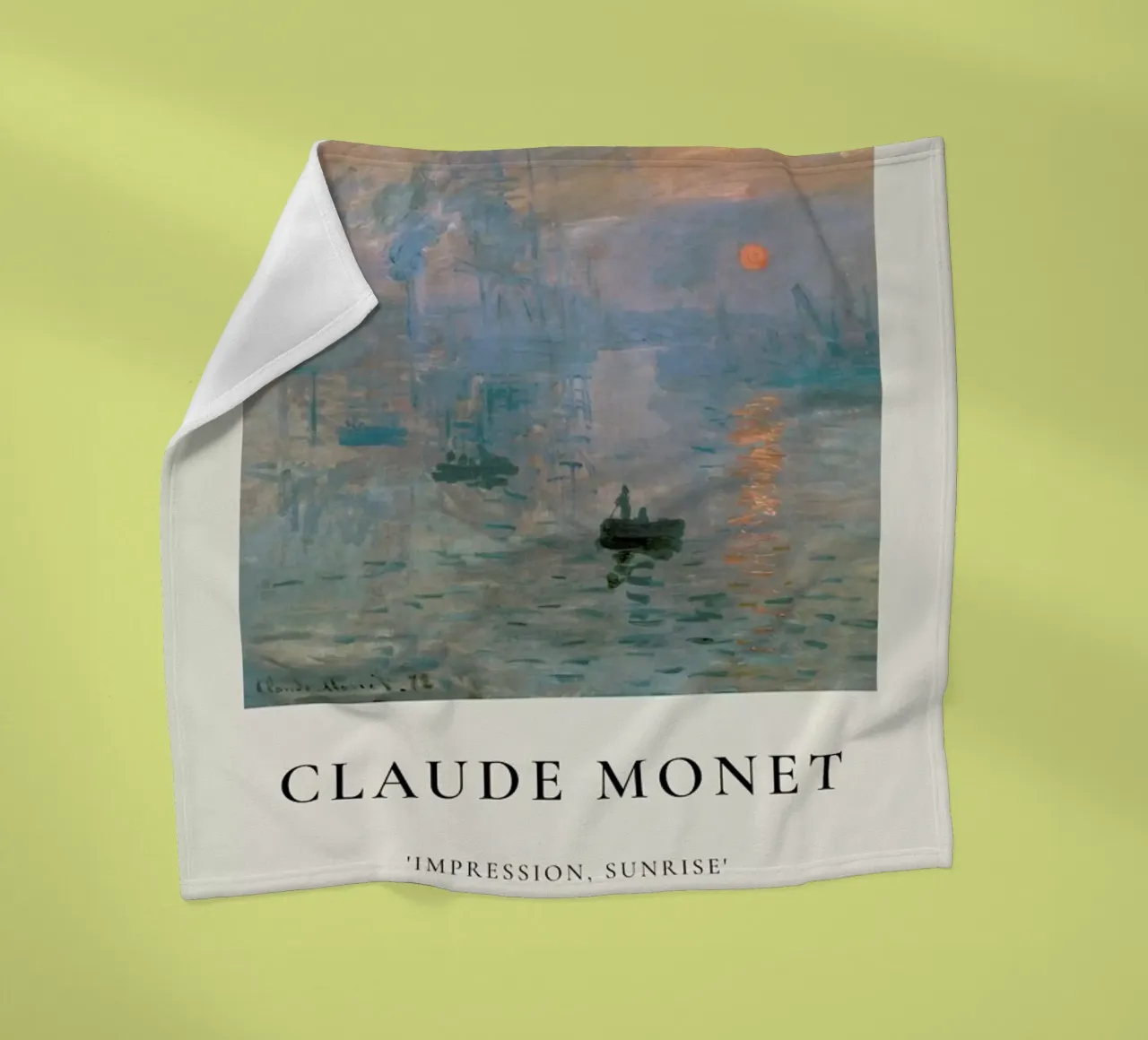 Monet - Impression, Sunrise coperta in pile da ARTOTHEK