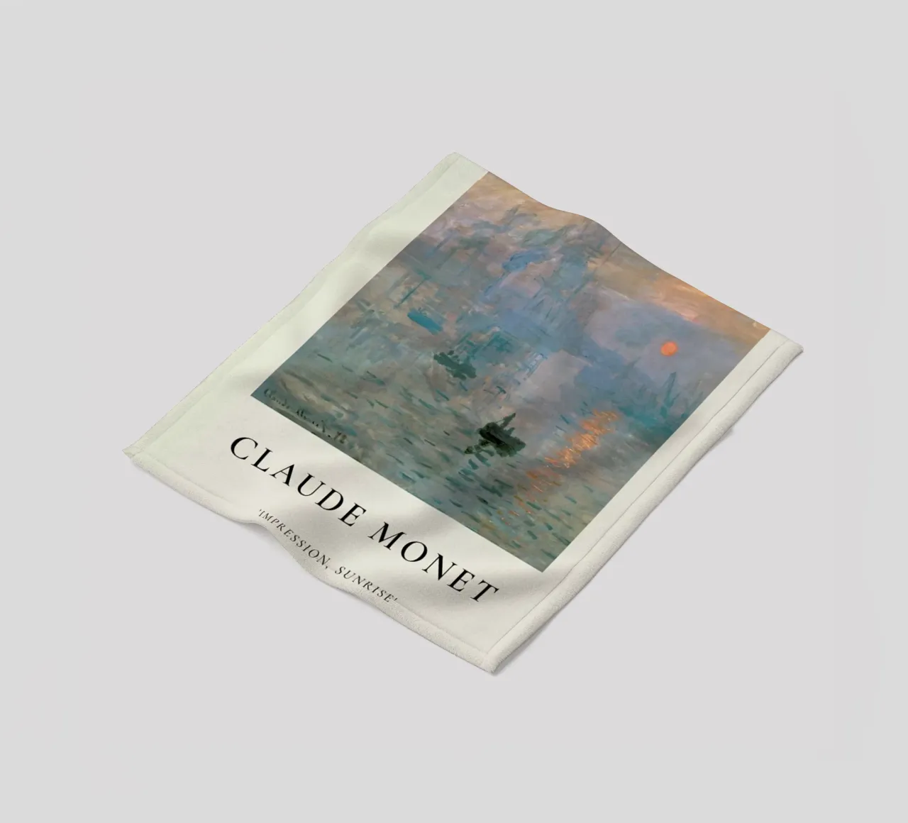 Monet - Impression, Sunrise coperta in pile da ARTOTHEK
